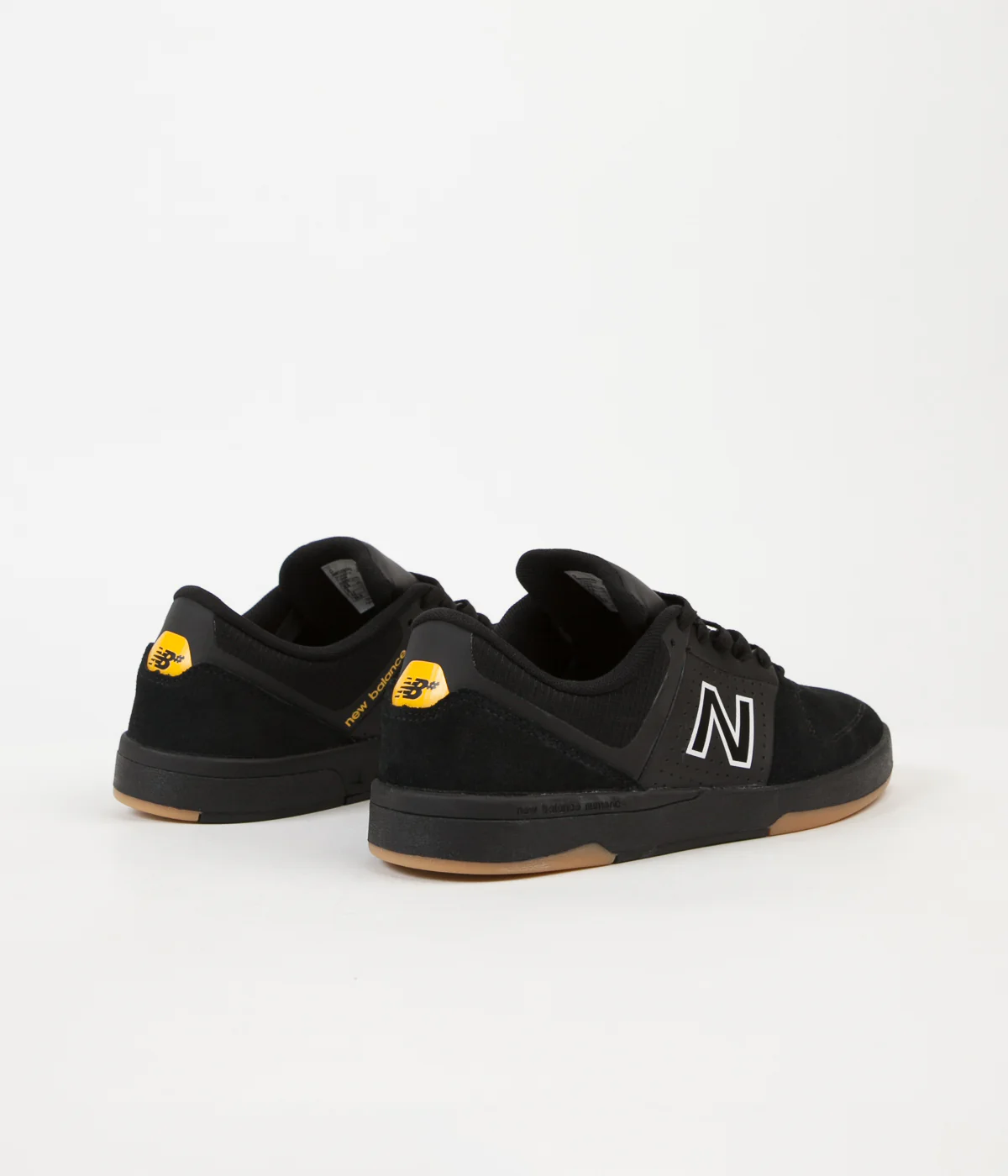 New Balance Numeric PJ Ladd 533 Shoes - Black / Gold Rush - Image 3