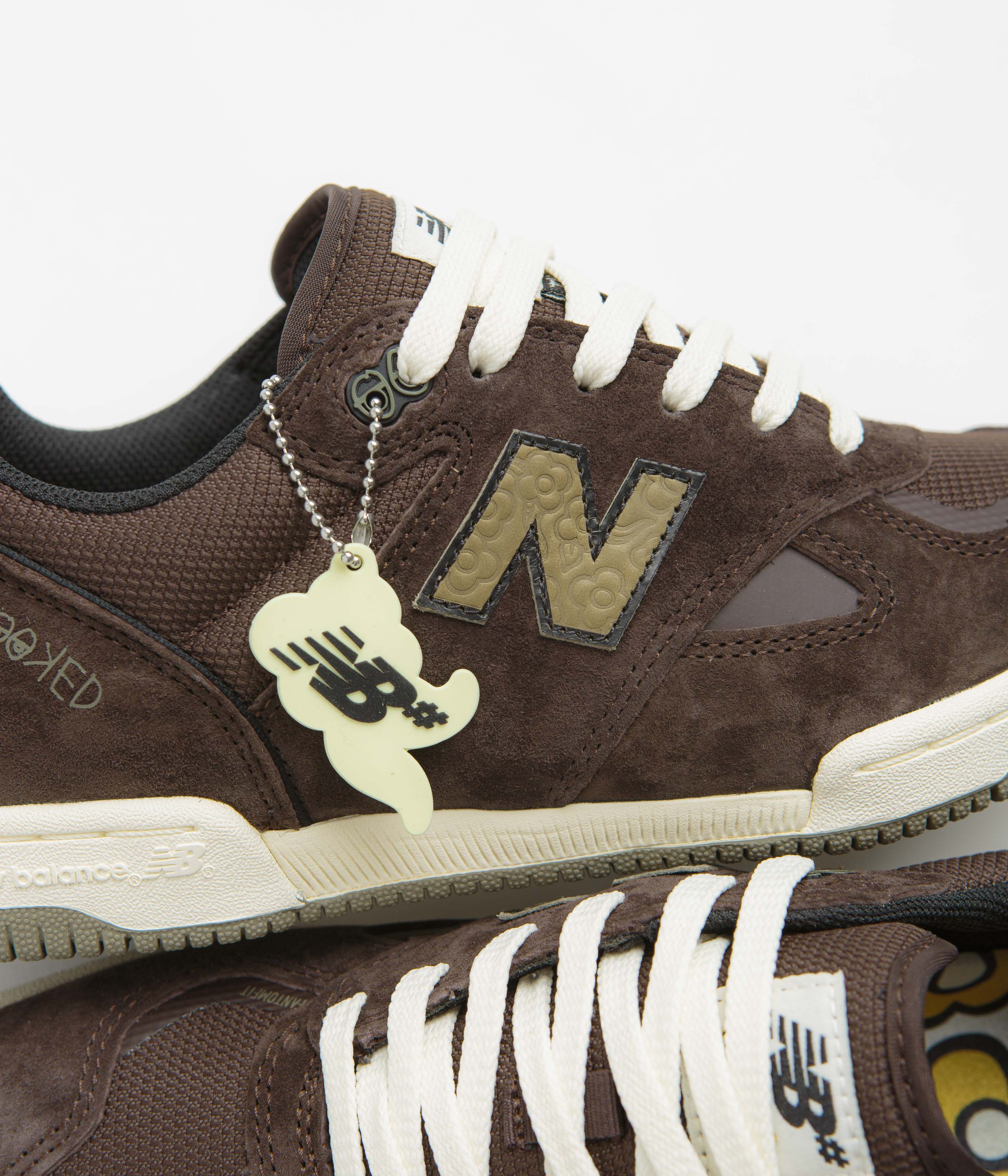 New Balance Numeric x Krooked 600 Tom Knox Shoes - Chocolate - Image 3