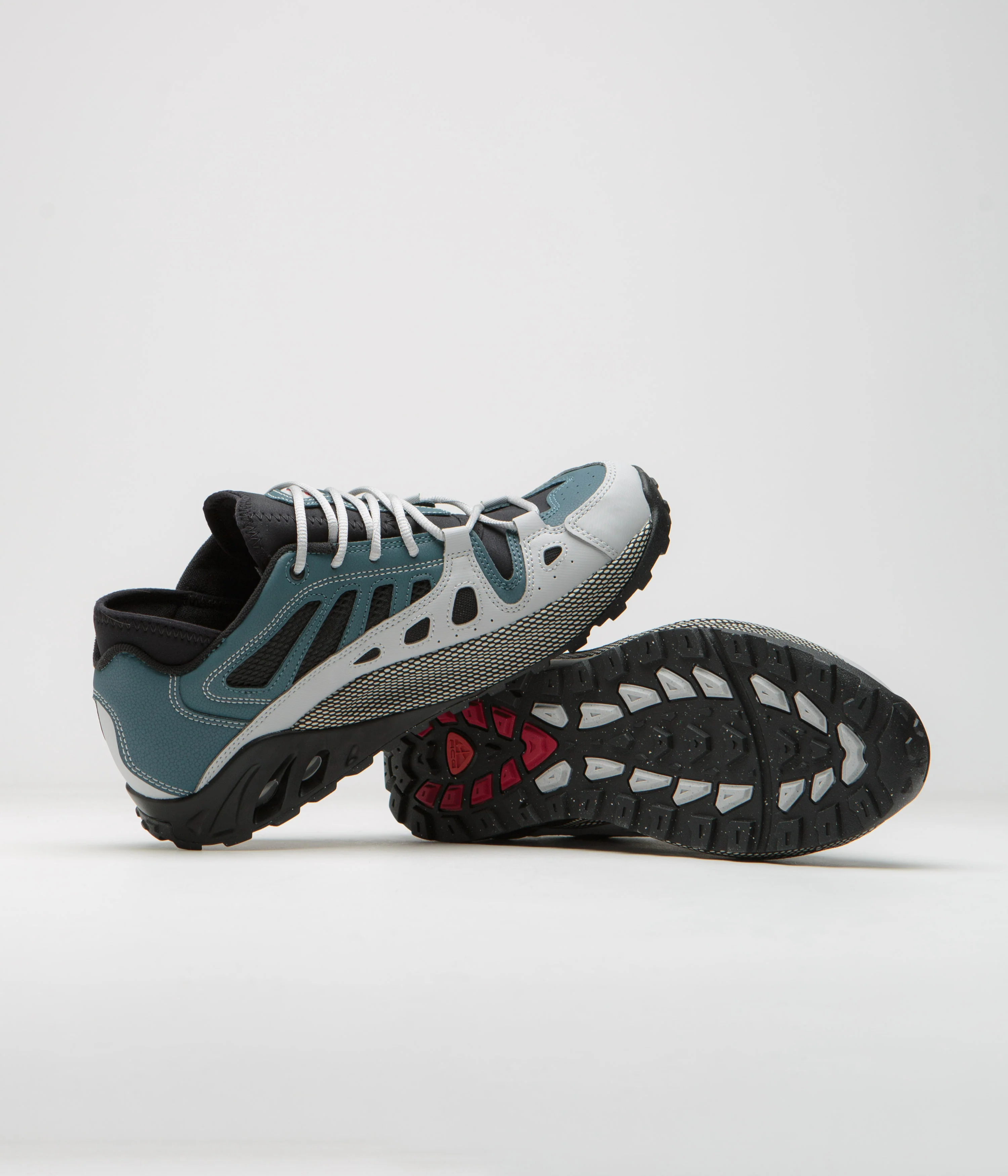 Nike ACG Air Exploraid Shoes - Ash Green / Varsity Red - Black - Neutral Grey - Image 6