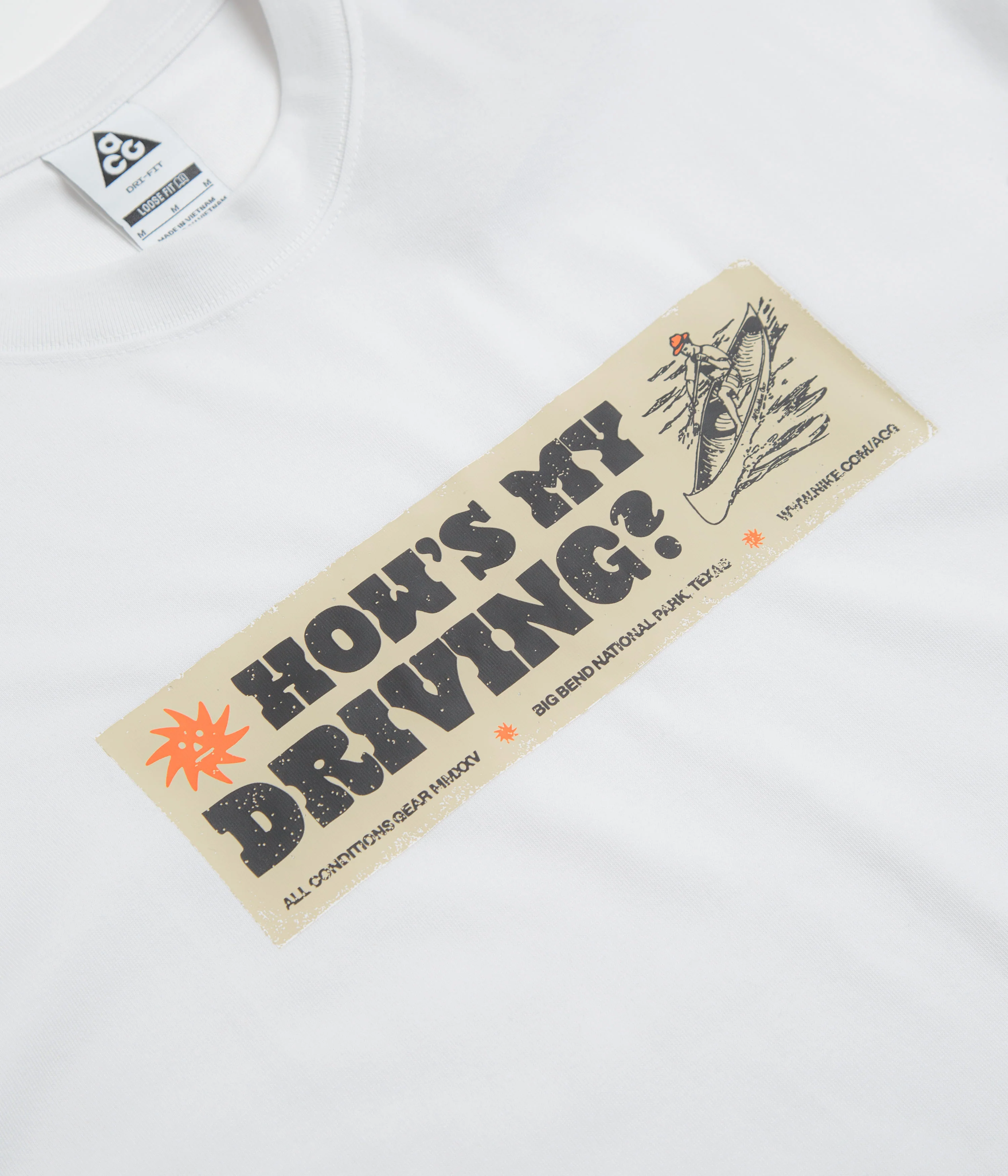Nike ACG Canoe Sticker T-Shirt - Summit White - Image 3