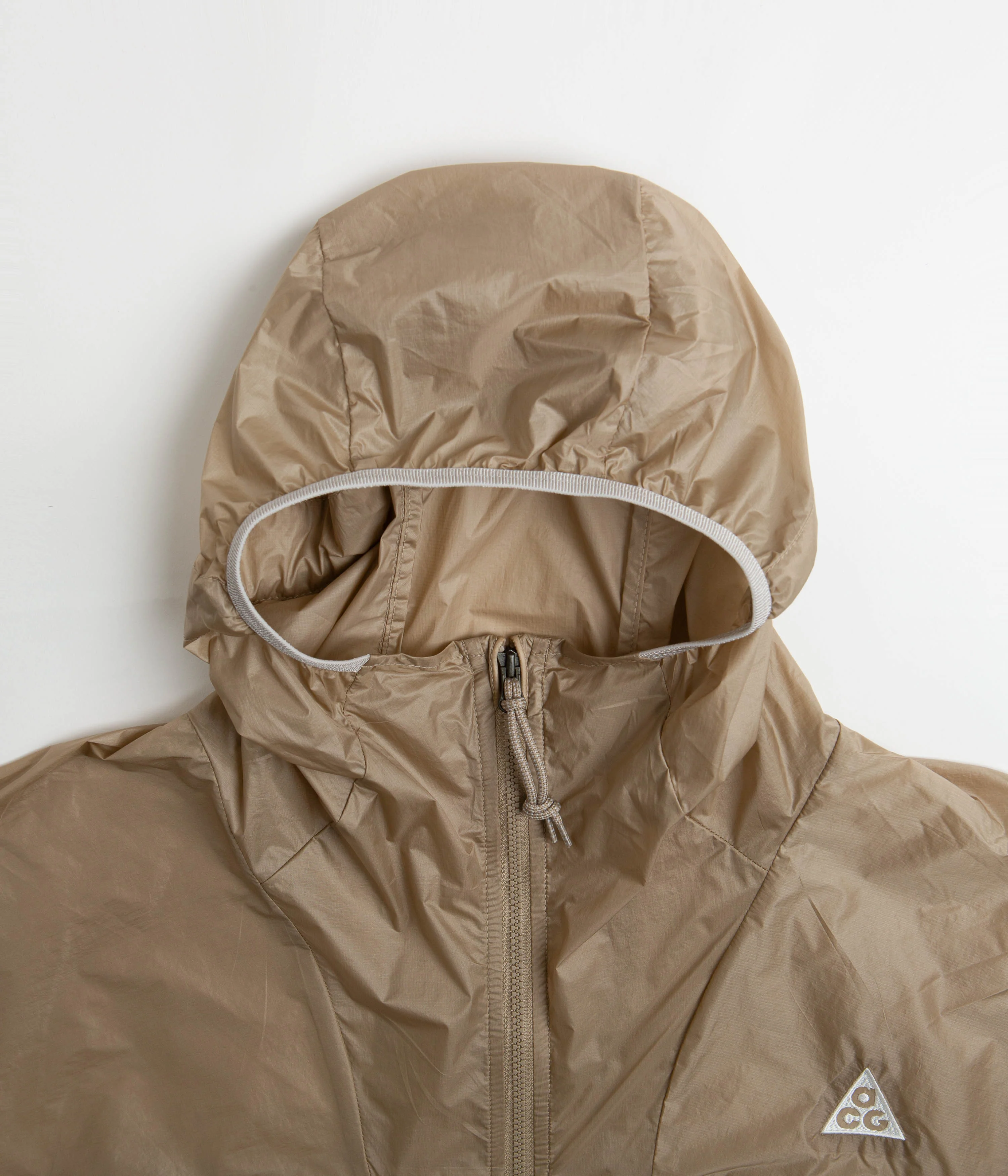 Nike ACG Cinder Cone Windproof Jacket - Khaki / Summit White - Image 4