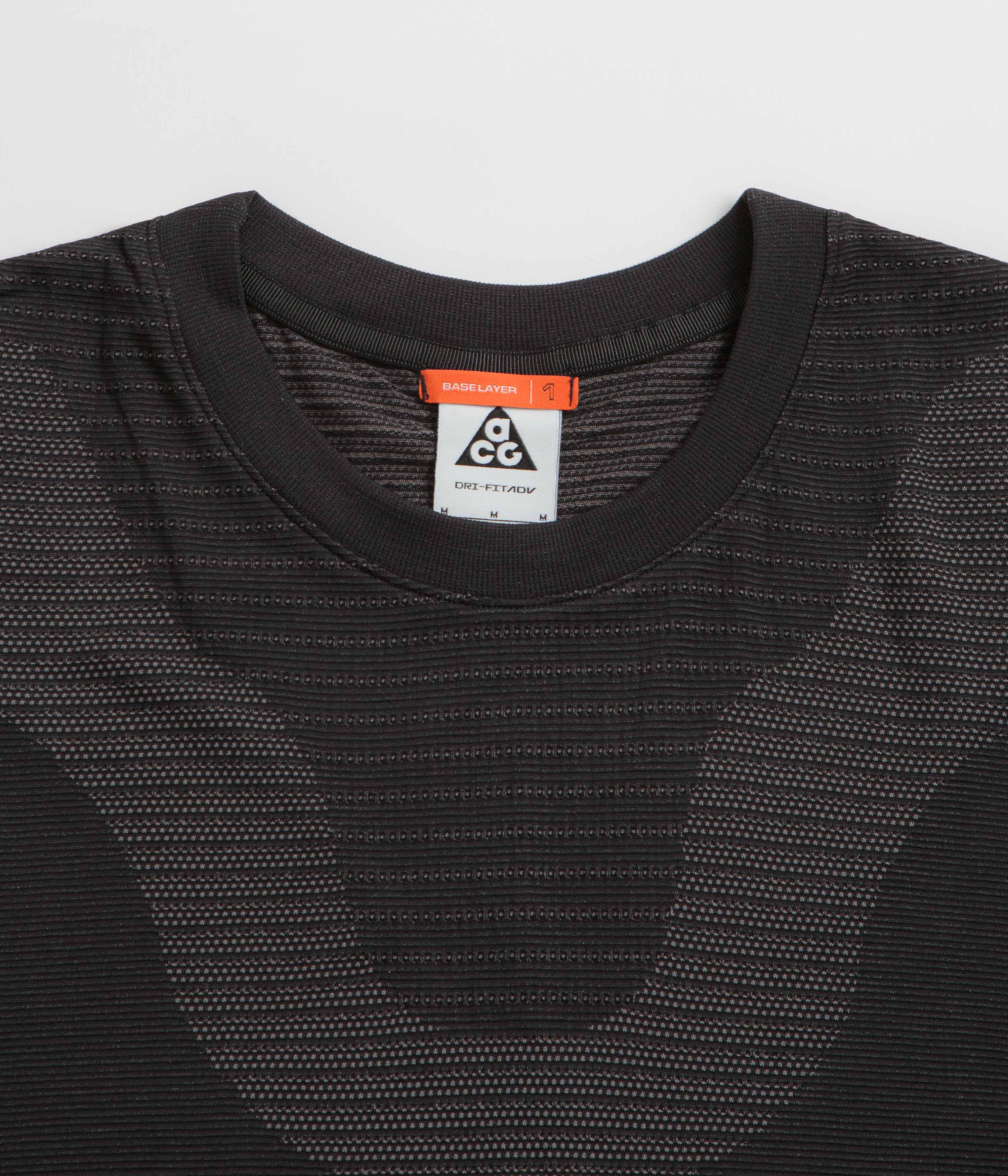 Nike ACG Delta River Long Sleeve T-Shirt - Black / Cool Grey - Image 2