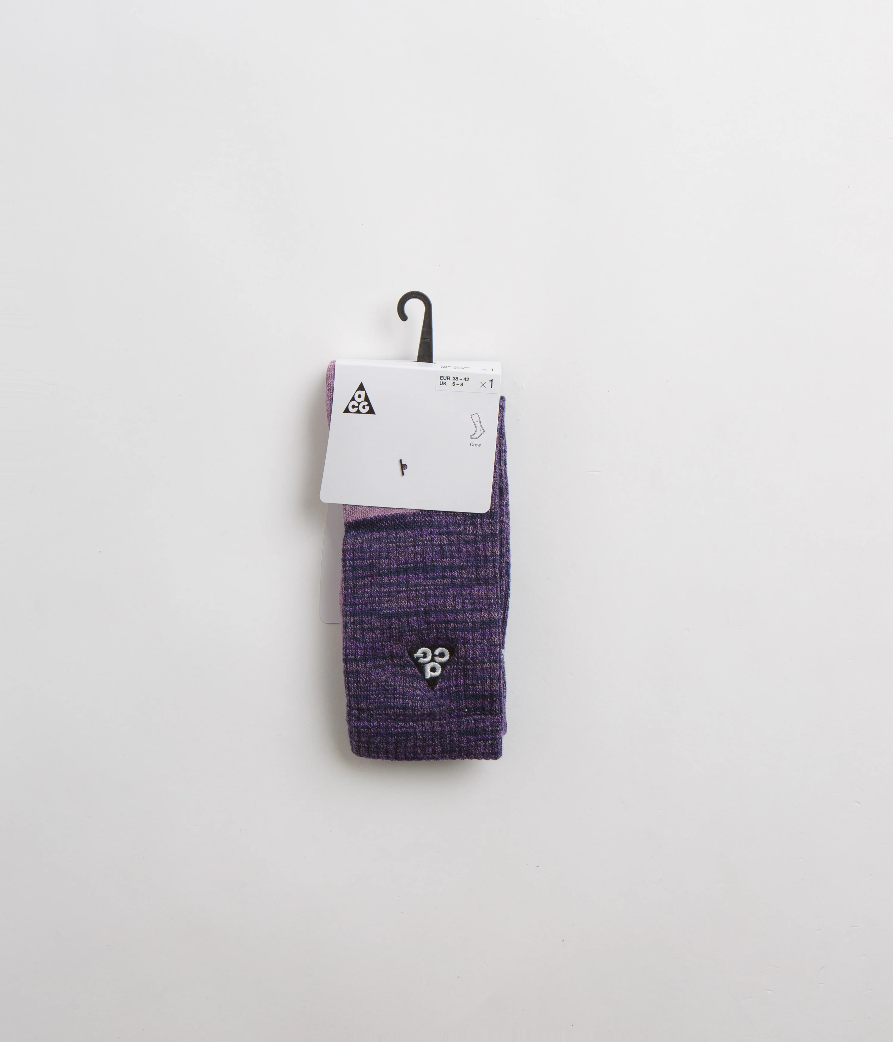 Nike ACG Everyday Cushioned Crew Socks - Purple Ink / Black / Summit White - Image 2