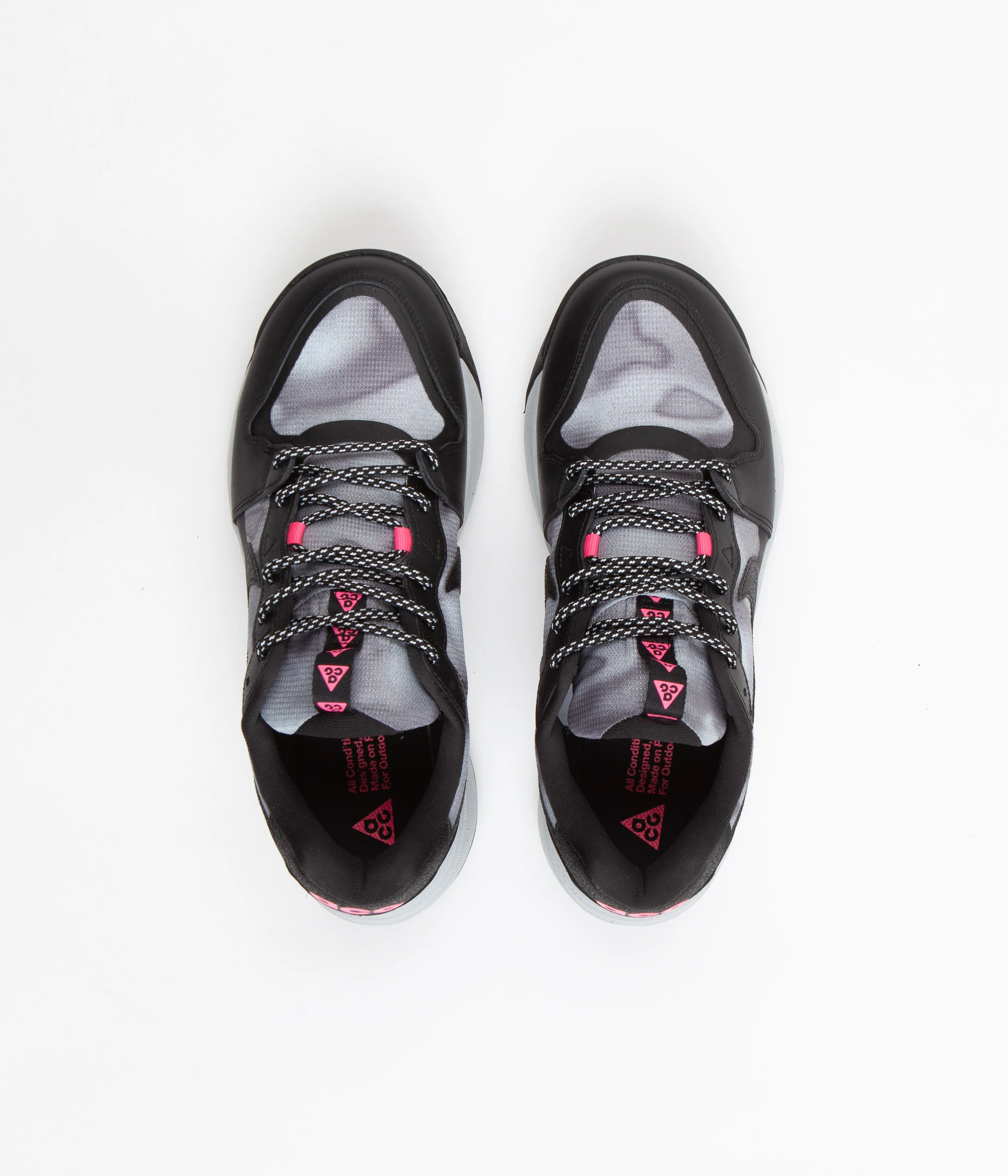 Nike ACG Lowcate SE Shoes - Black / Black - Hyper Pink - Wolf Grey - Image 7