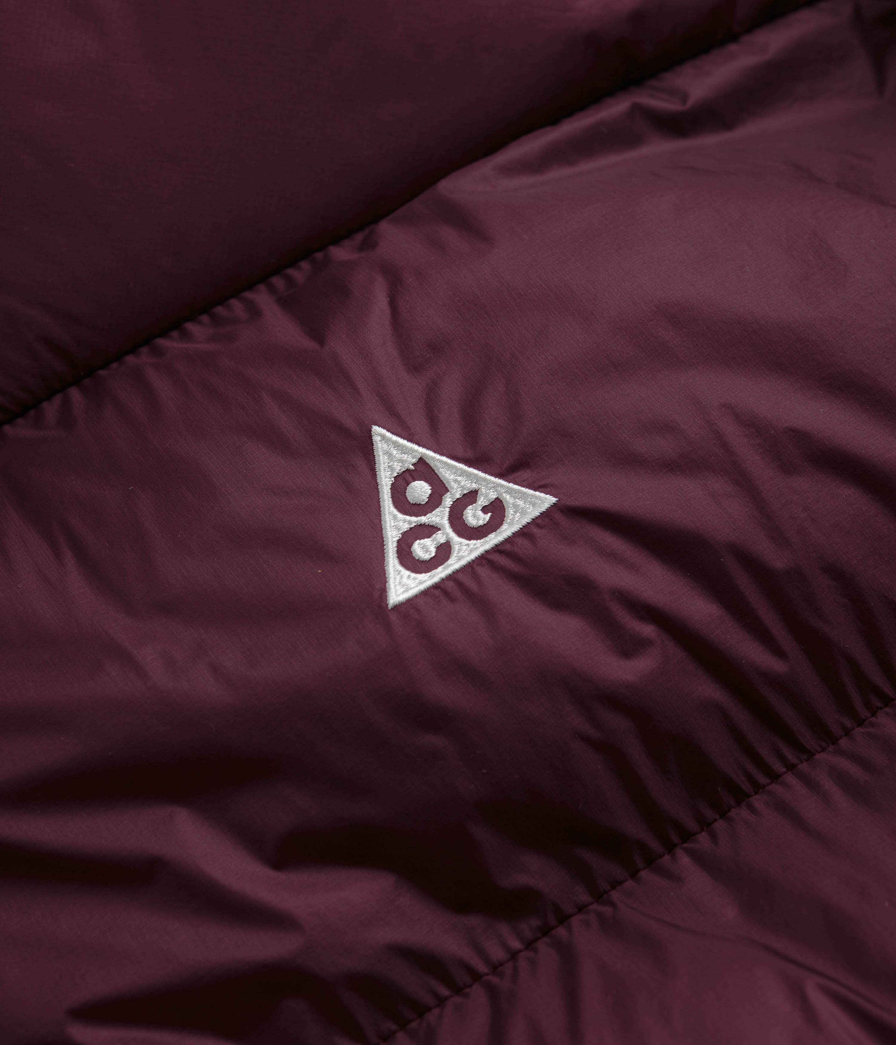 Nike ACG Lunar Lake Puffer Jacket - Night Maroon / Deep Jungle / Summit White - Image 4