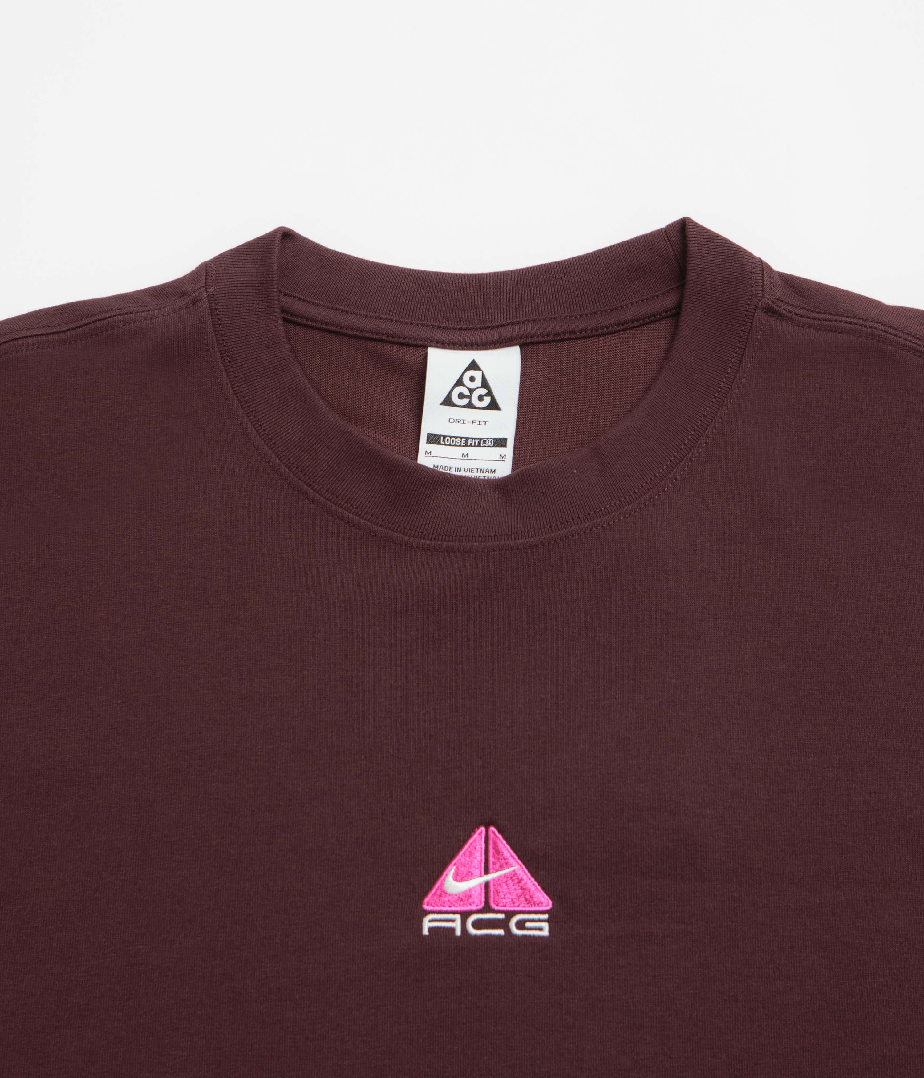 Nike ACG Lungs Long Sleeve T-Shirt - Burgundy Crush - Image 2