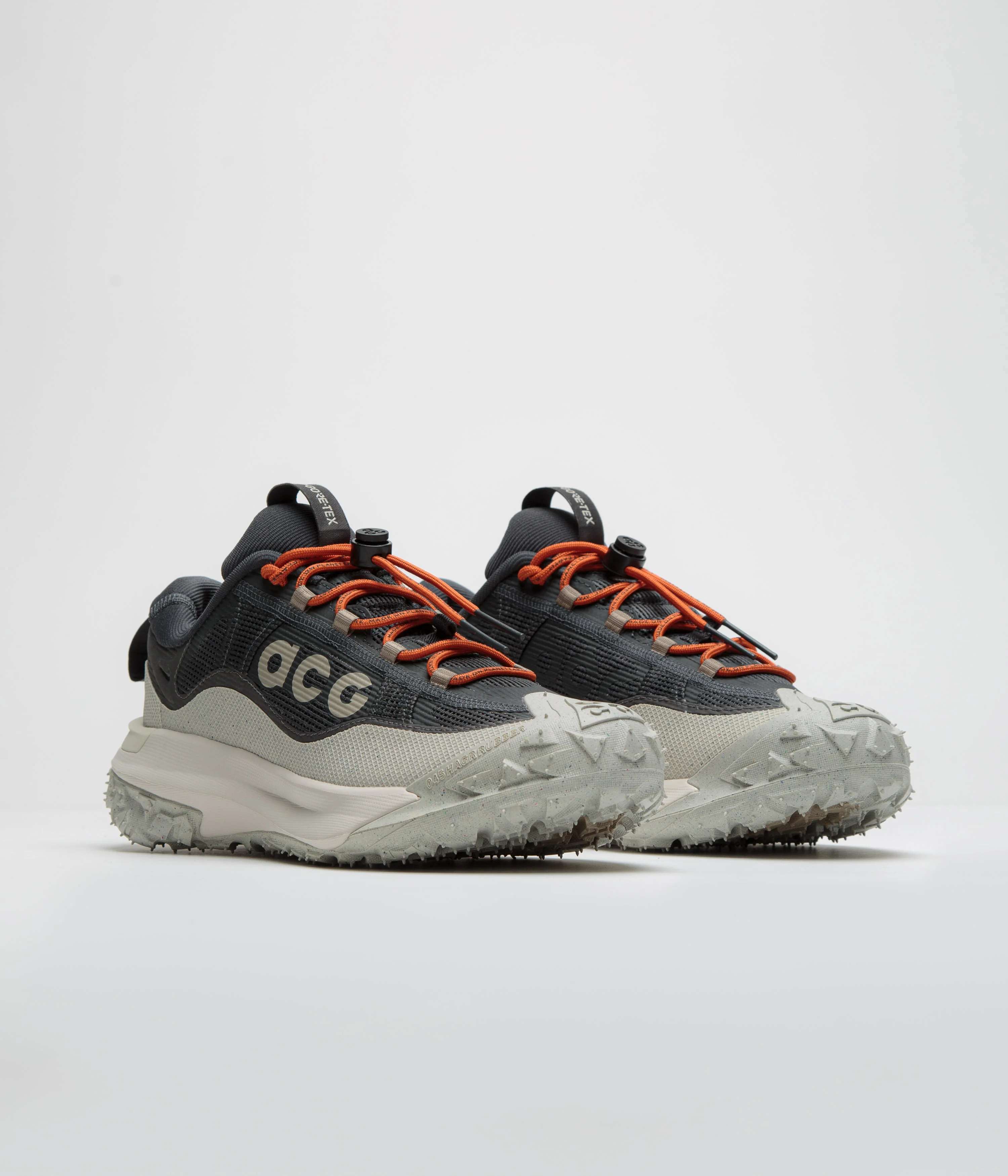 Nike ACG Mountain Fly 2 Low GTX Shoes - Dark Smoke Grey / Khaki - Light Orewood Brown - Image 2