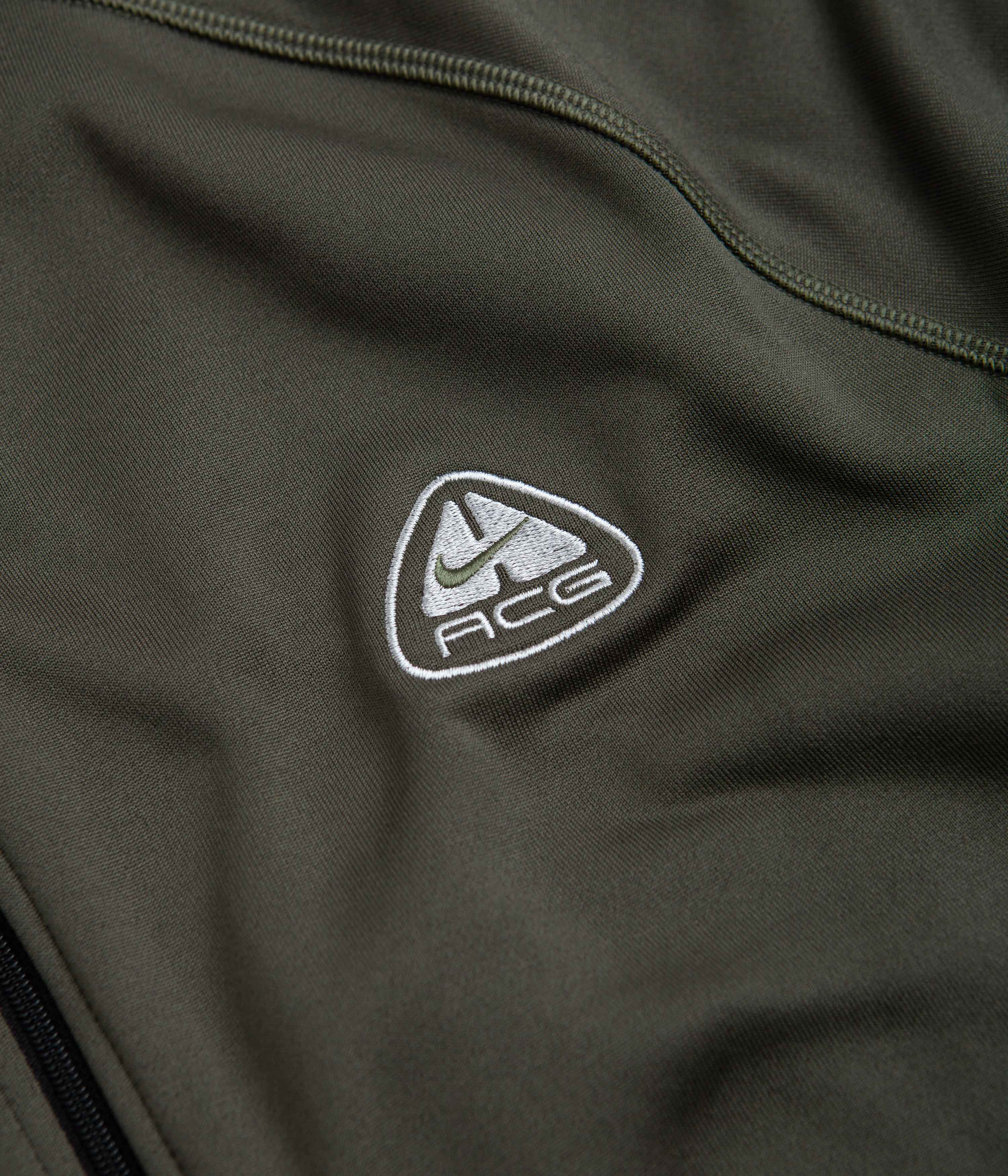 Nike ACG Oregon Series Polartec Zip Sweatshirt - Cargo Khaki / Black / Wolf Grey - Image 3