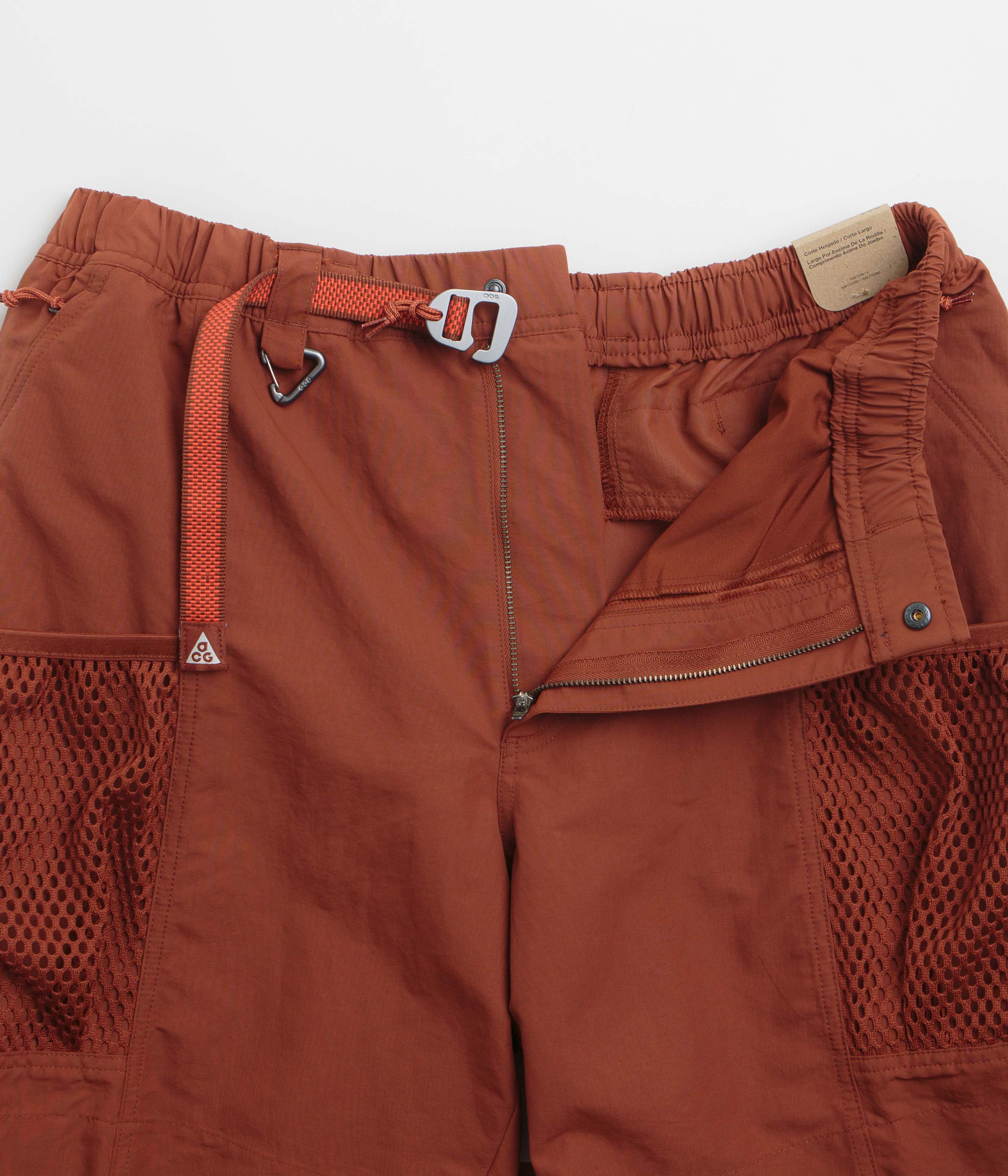 Nike ACG Snowgrass Cargo Shorts - Cinnamon / Picante Red / Summit White - Image 3