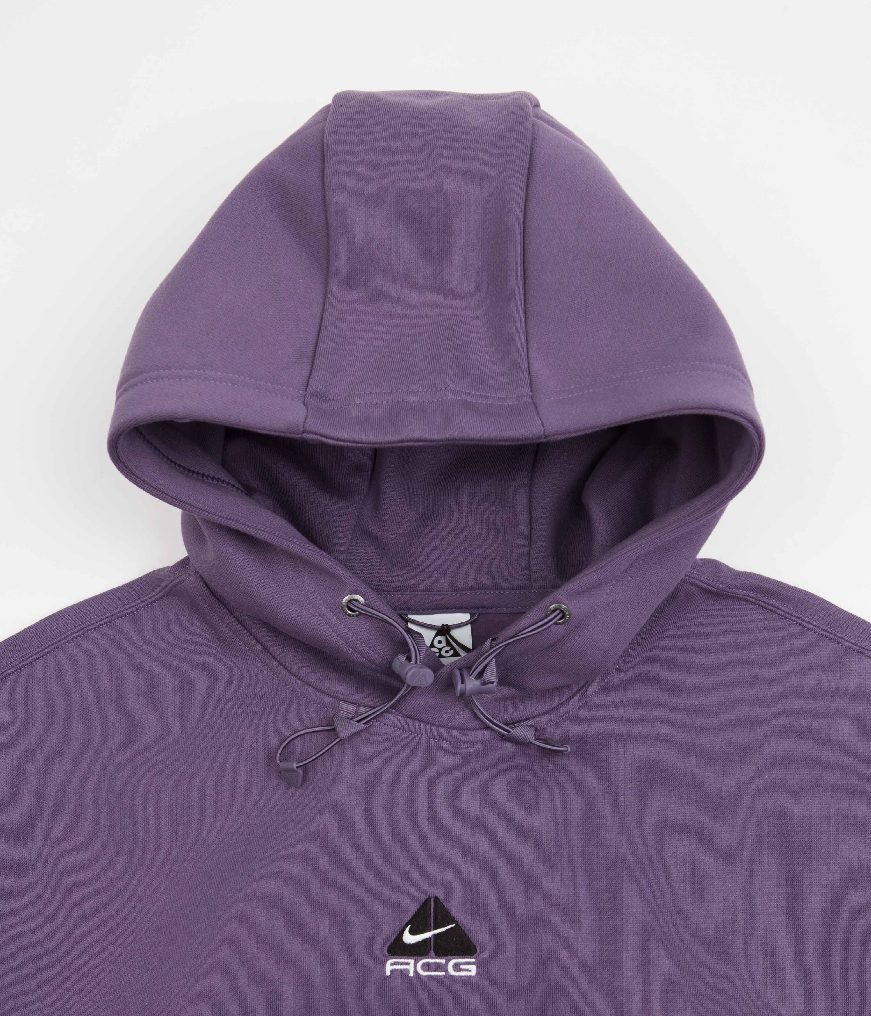 Nike ACG Therma-FIT Fleece Hoodie - Canyon Purple / Amethyst Wave / Summit White - Image 6