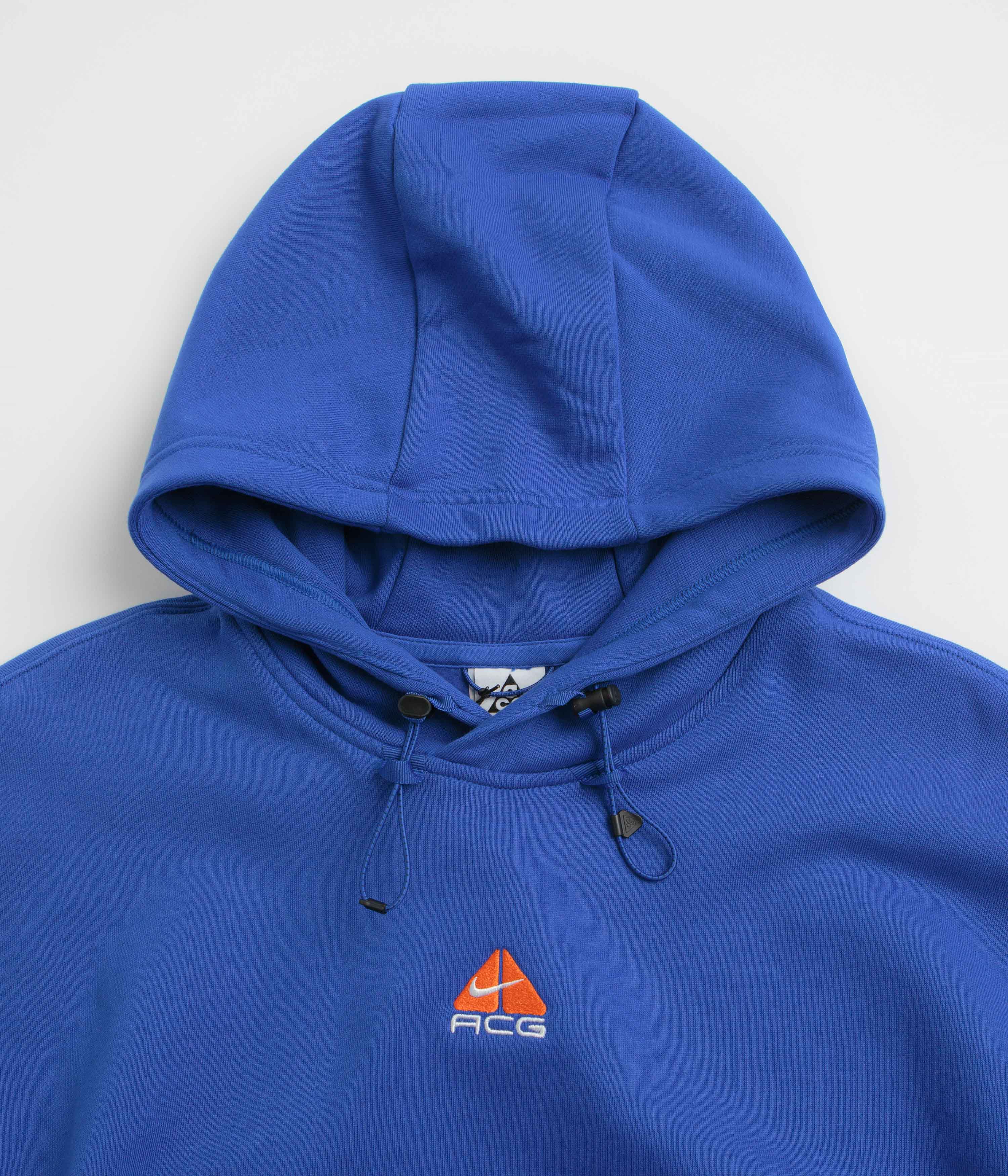 Nike ACG Therma-FIT Fleece Hoodie - Game Royal / Safety Orange / Summit White - Image 2