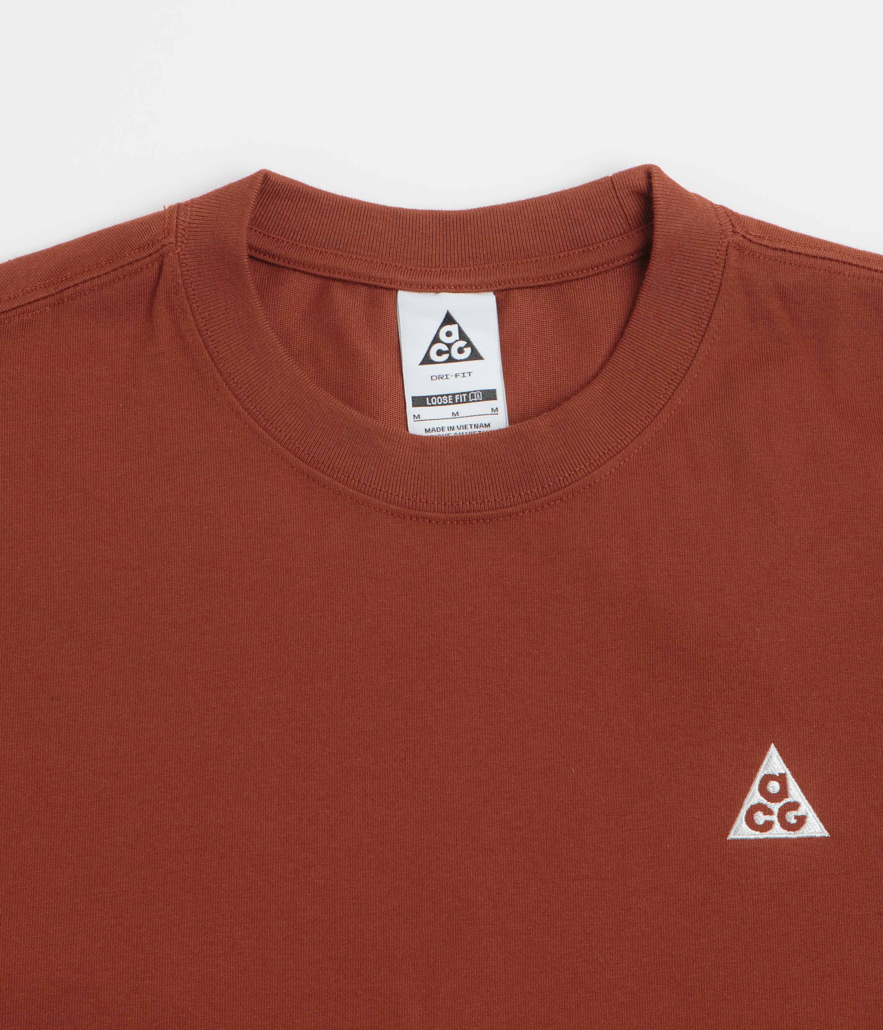 Nike ACG Tri Logo T-Shirt - Cinnamon / Picante Red - Image 3