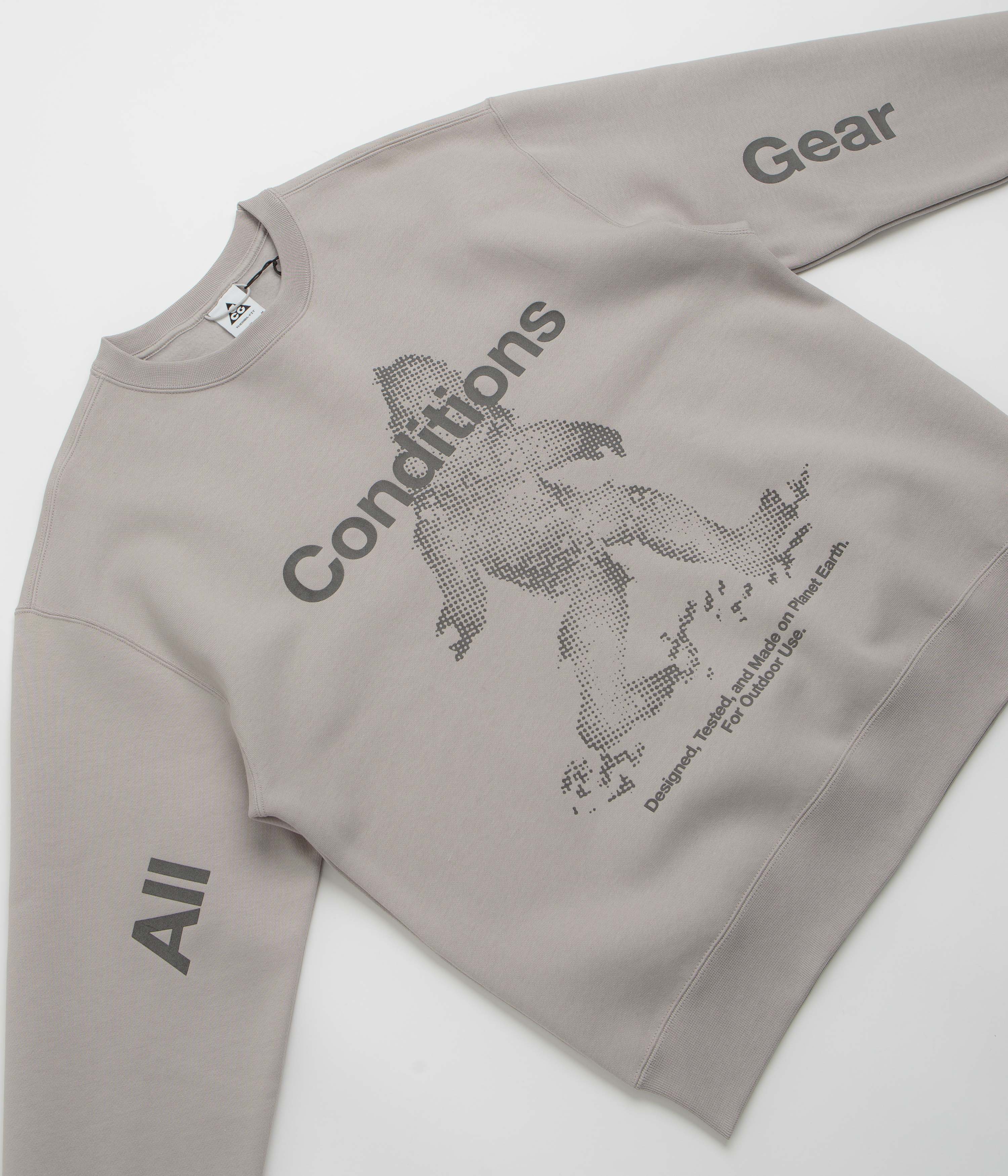 Nike ACG Tuff Fleece Crewneck Sweatshirt - College Grey - Image 3