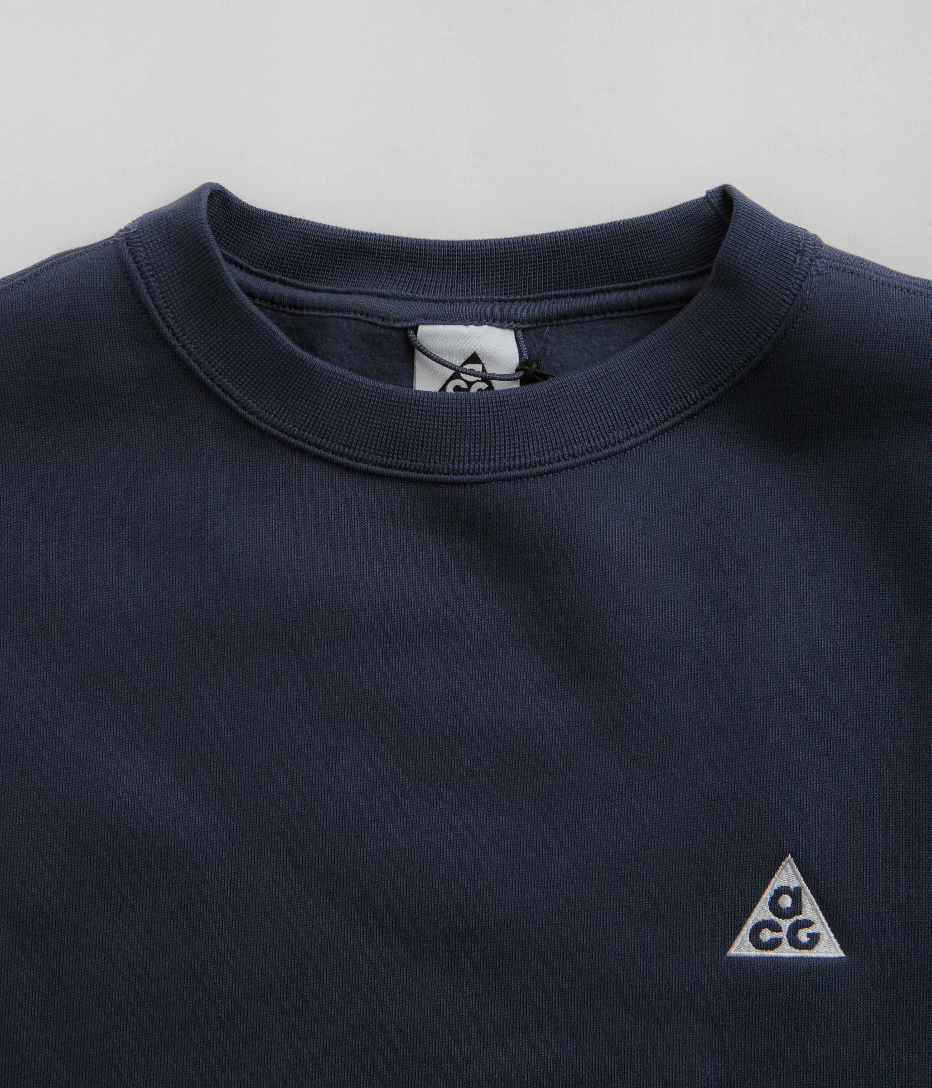 Nike ACG Tuff Fleece Crewneck Sweatshirt - Thunder Blue / Summit White - Image 5
