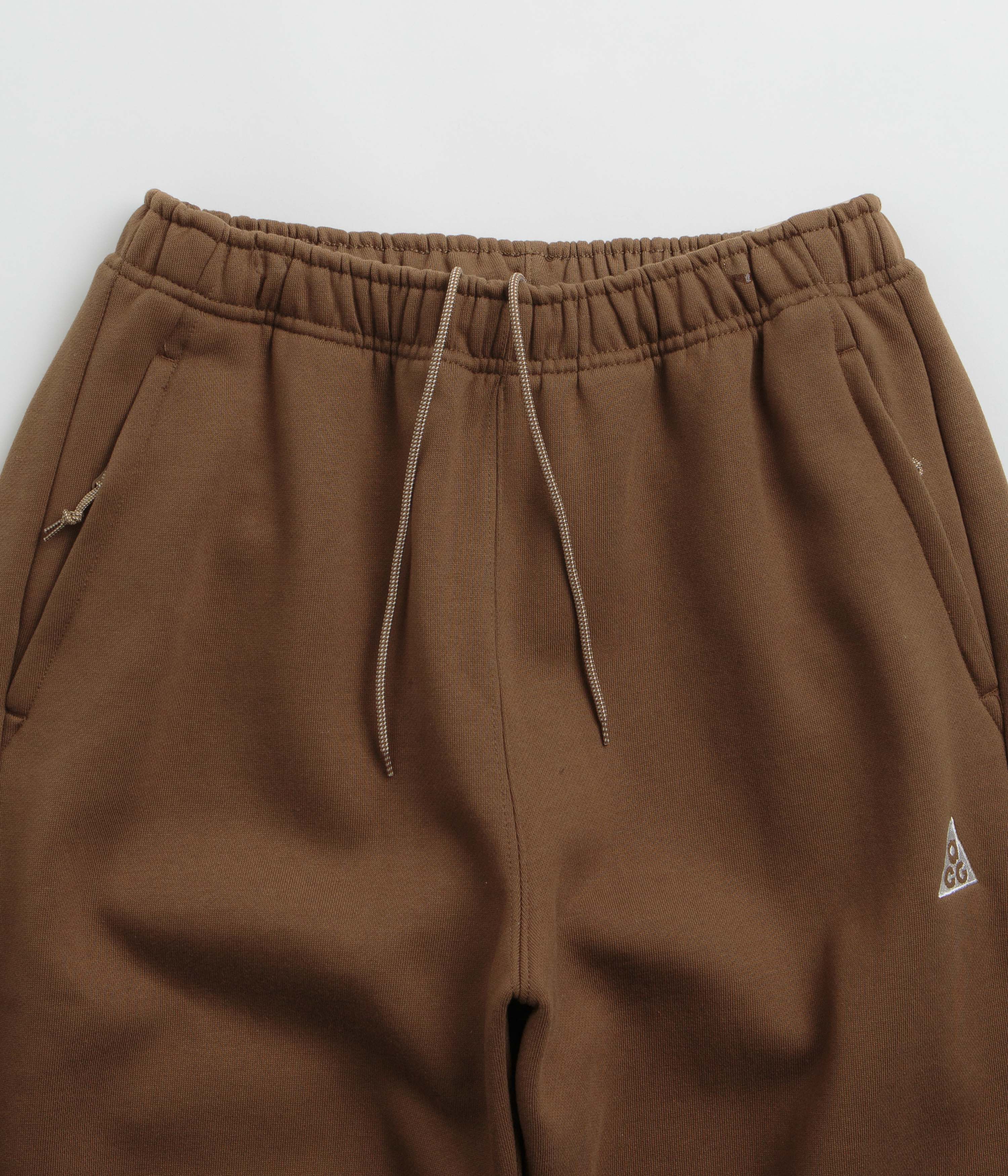 Nike ACG Tuff Fleece Triangle Pants - Mosswood Brown / Summit White - Image 4