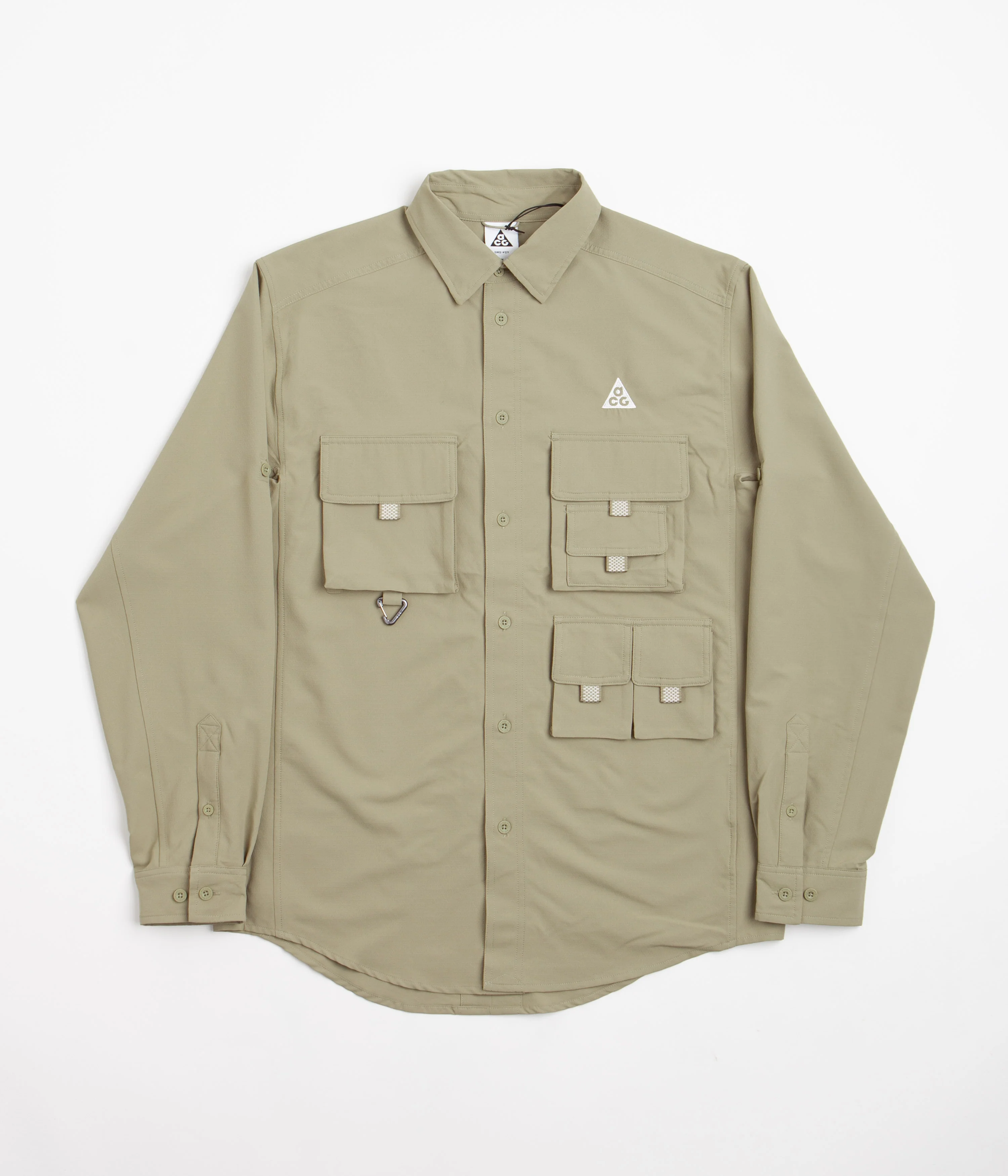 Nike ACG UV Devastation Trail Shirt - Neutral Olive / Summit White