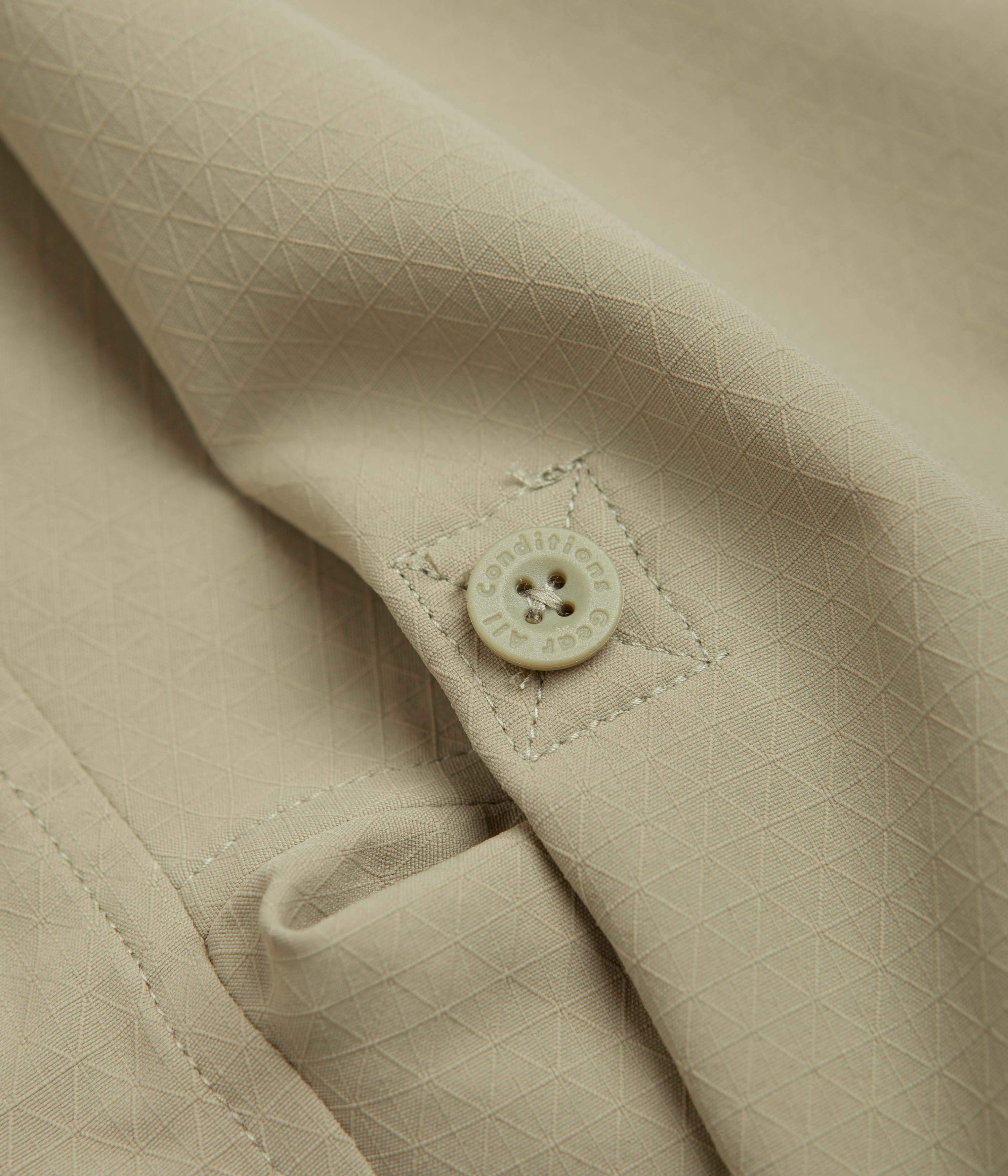 Nike ACG UV Devastation Trail Shirt - Neutral Olive / Summit White - Image 7