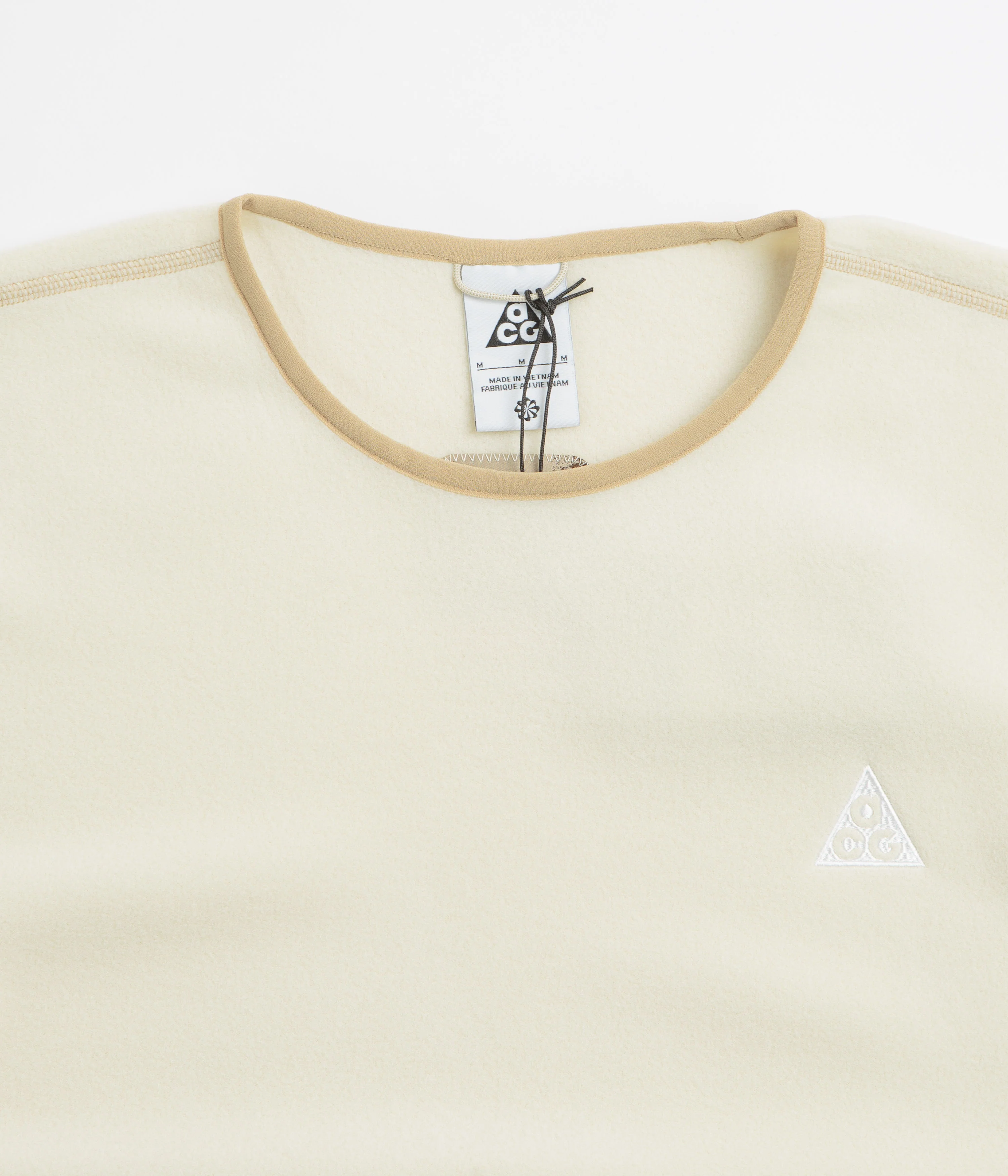 Nike ACG Wolf Tree Crewneck Sweatshirt  - Light Khaki / Parachute Beige / Summit White - Image 2