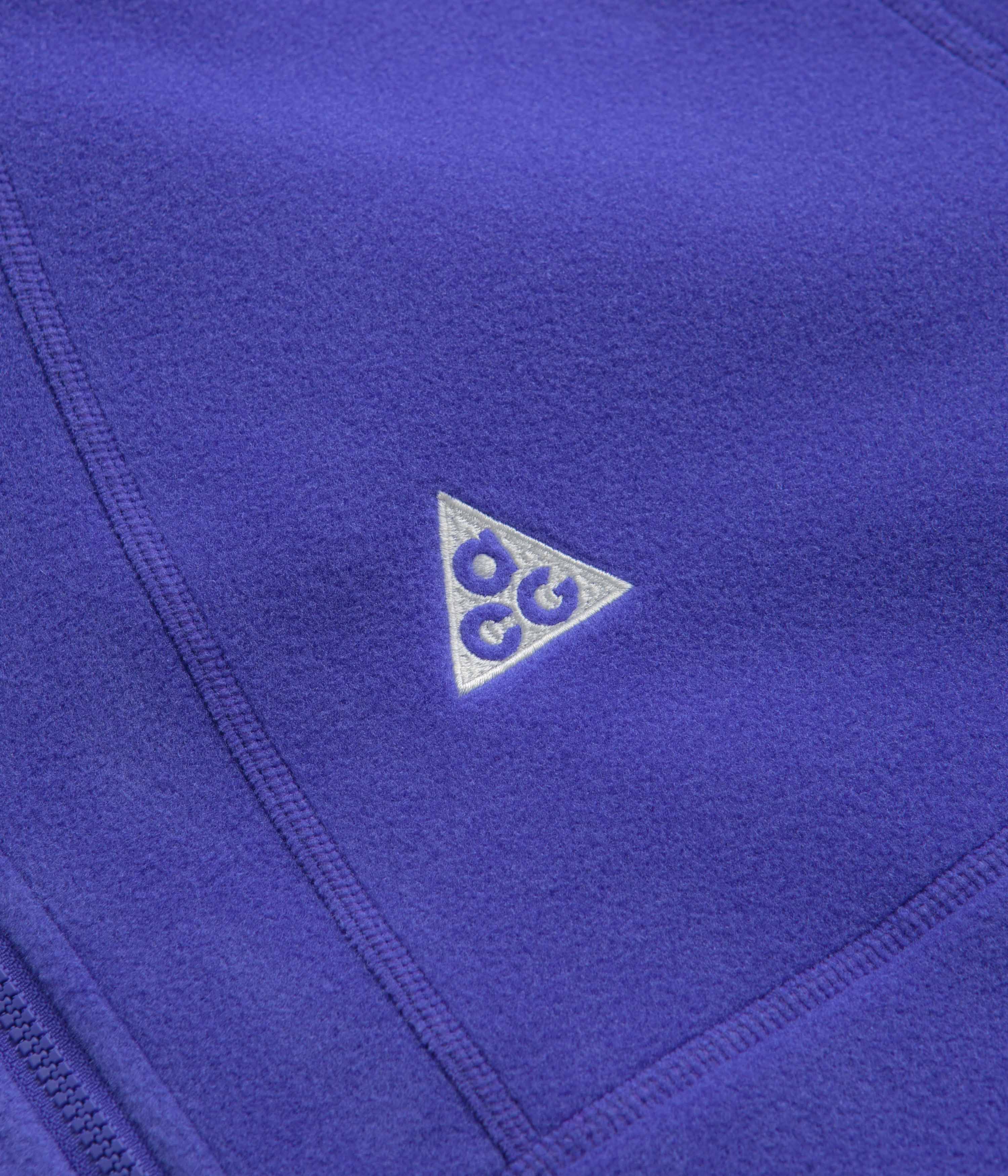 Nike ACG Wolf Tree Full Zip Hoodie - Persian Violet / Black / Summit White - Image 4