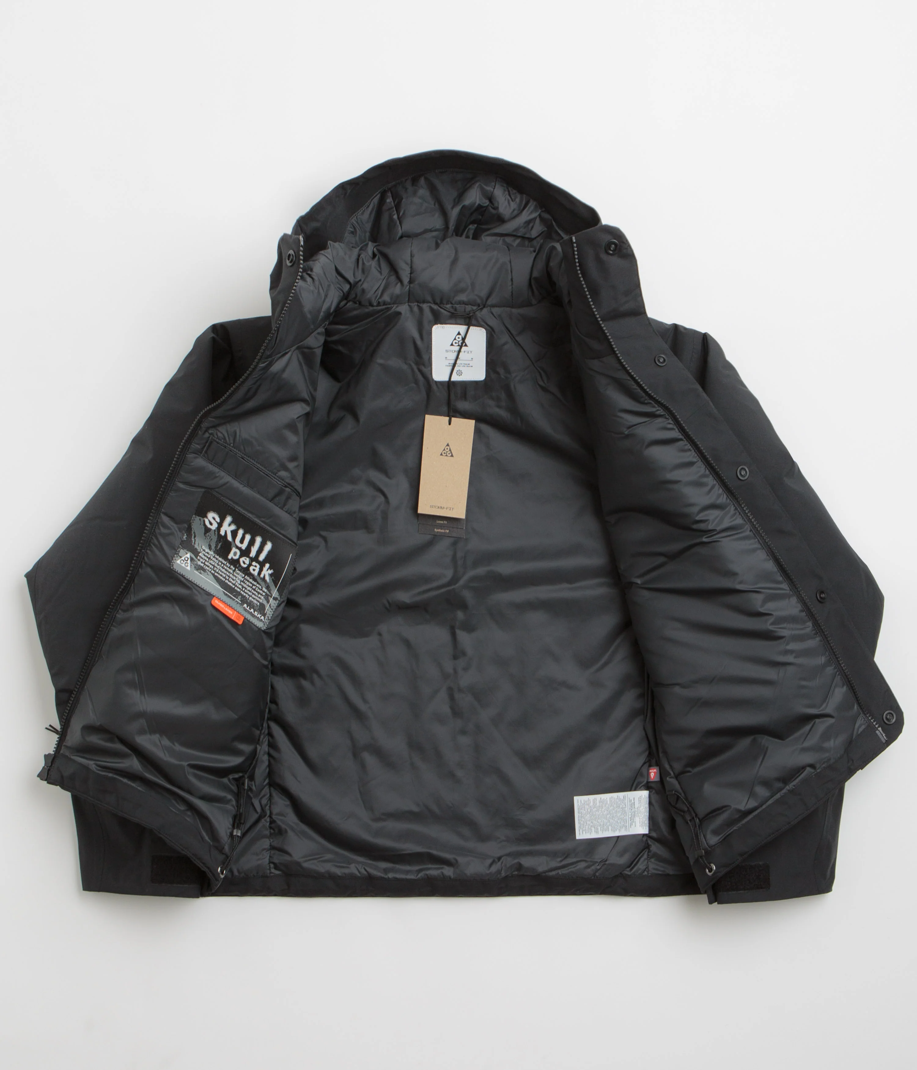 Nike ACG Womens Skull Peak Jacket - Black / Anthracite / Black / Summit White - Image 2