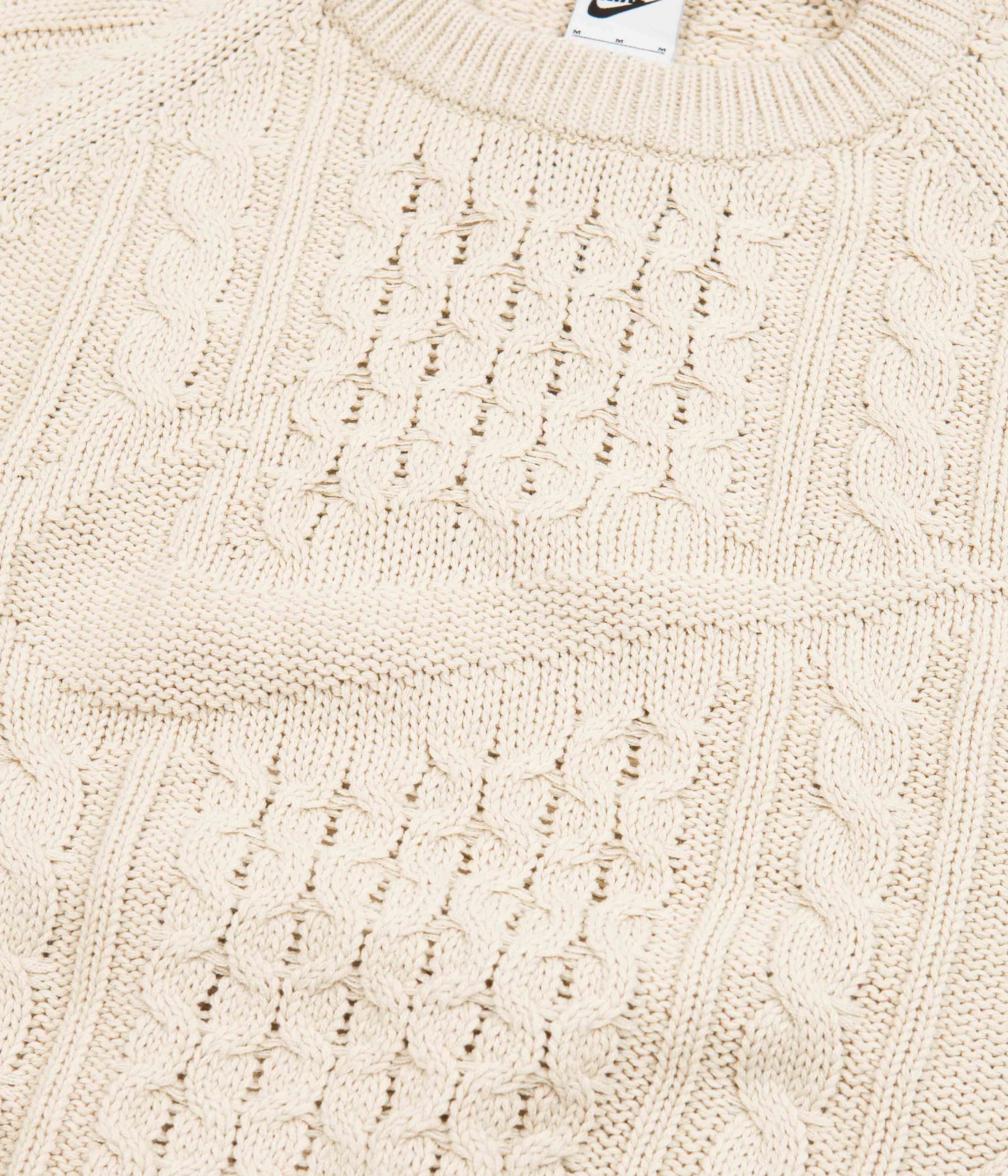Nike Cable Knit Crewneck Sweatshirt - Rattan - Image 3