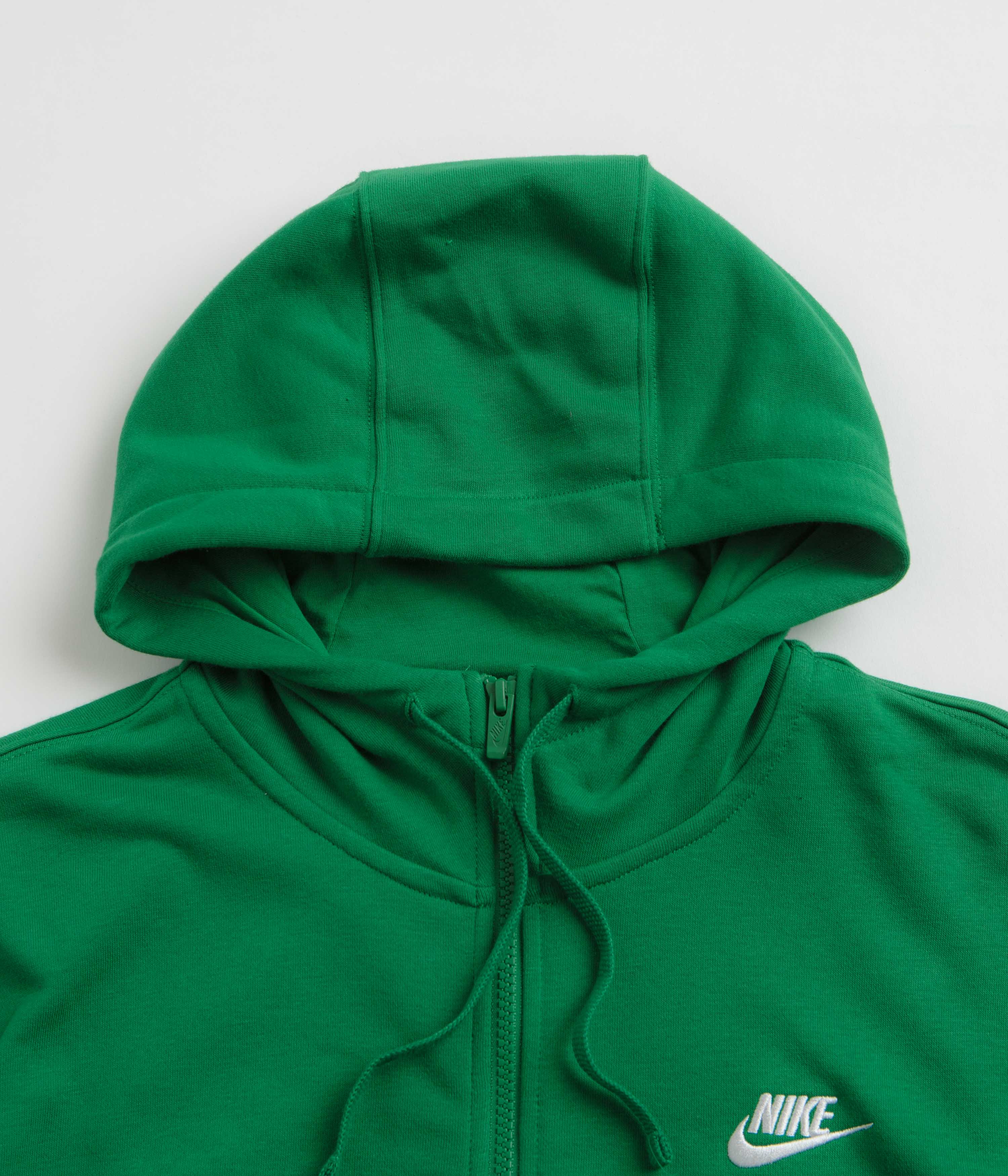 Nike Club Full-Zip Hoodie - Malachite / Malachite / White - Image 2
