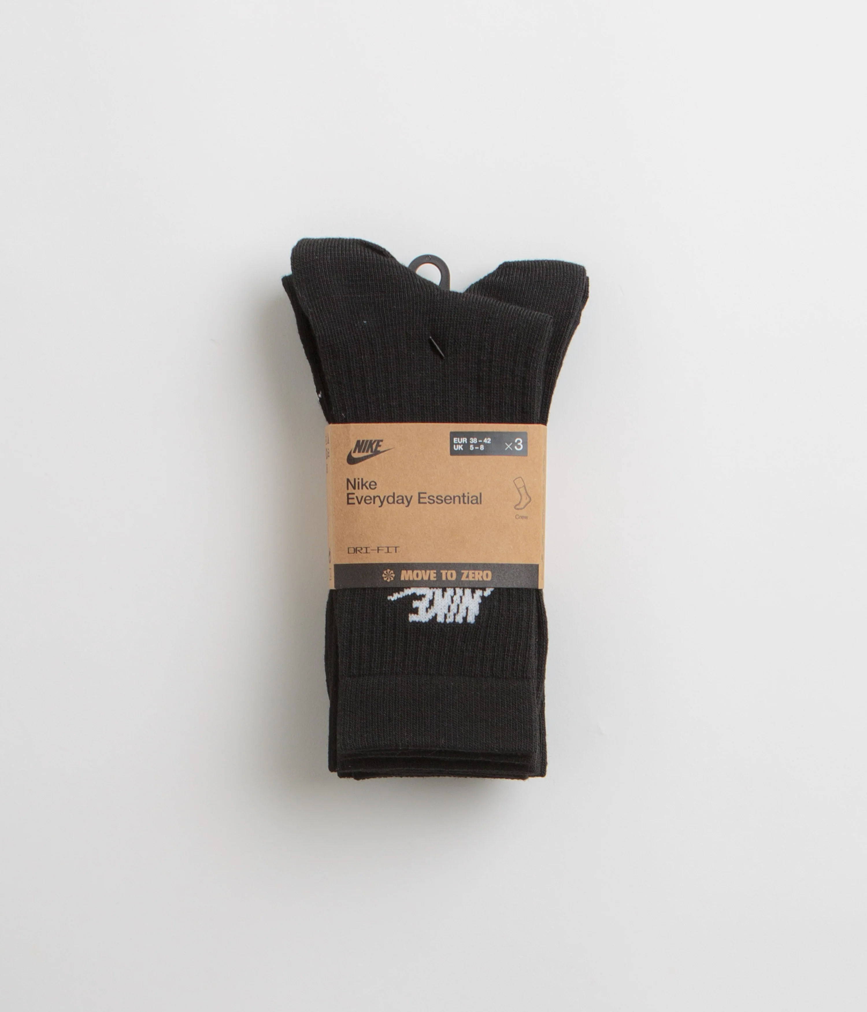 Nike Everyday Essential Crew Socks (3 Pair) - Black / White / White - Image 3