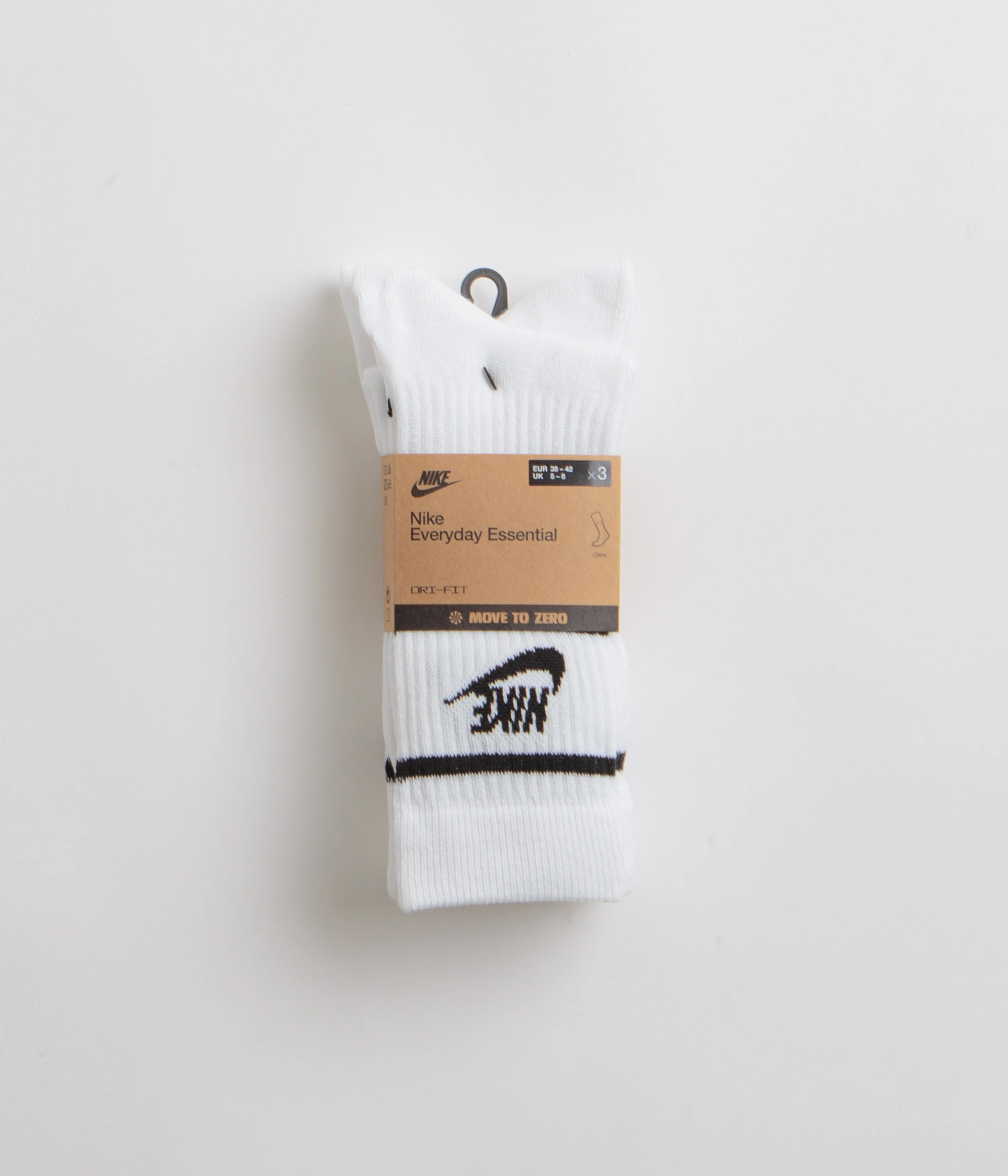 Nike Everyday Essential Crew Socks (3 Pair) - White / Black / Black / Black - Image 3