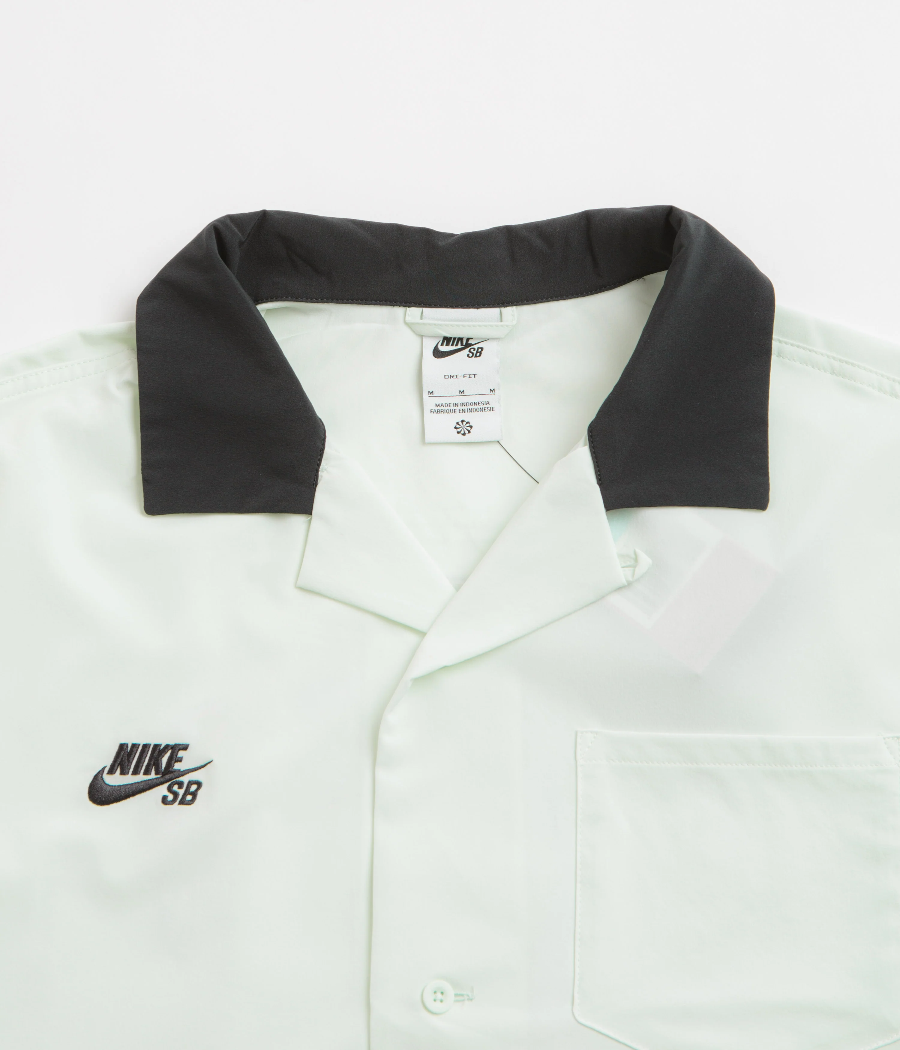 Nike SB Agnostic Bowler Shirt - Barely Green / Black - Image 3