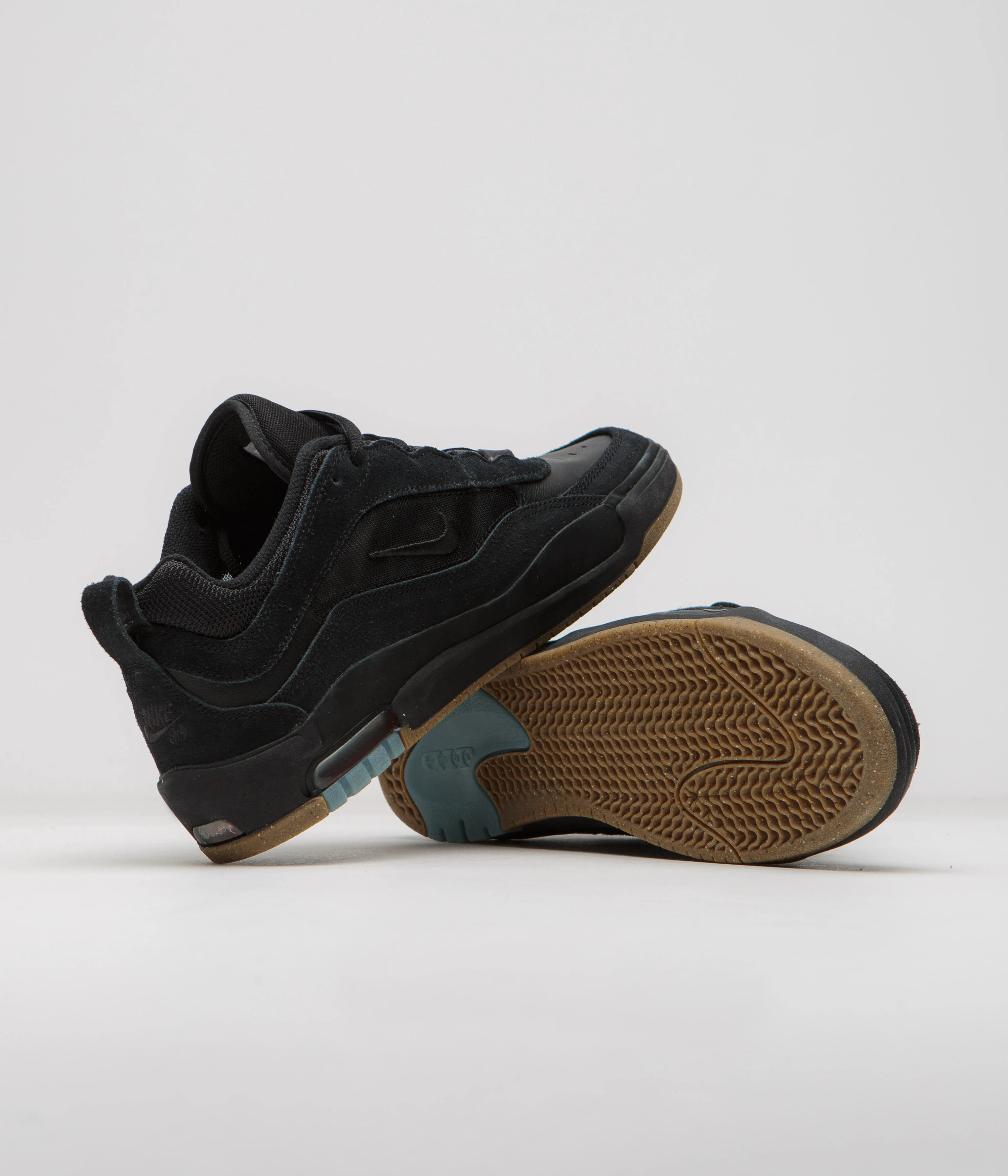 Nike SB Air Max Ishod Shoes - Black / Black - Anthracite - Black - Black - Image 6
