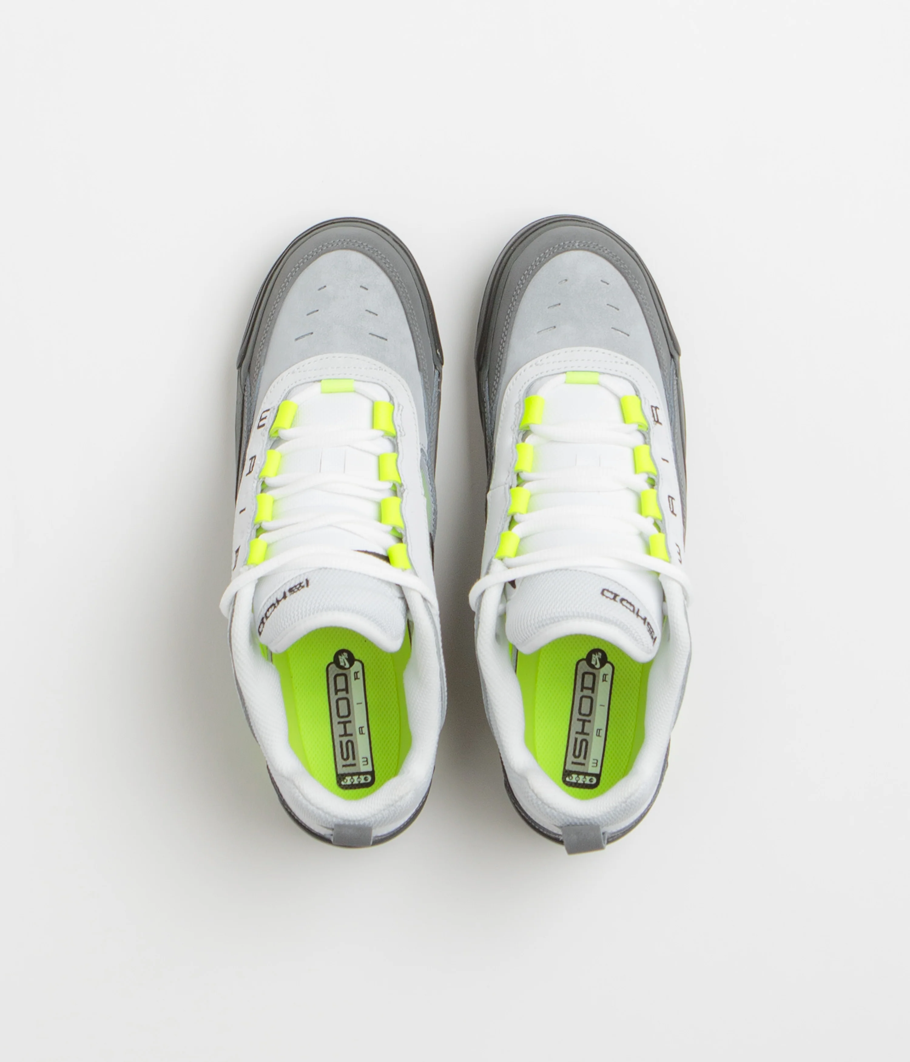 Nike SB Air Max Ishod Shoes - Black / Neon Yellow - Anthracite - Light Graphite - Image 7