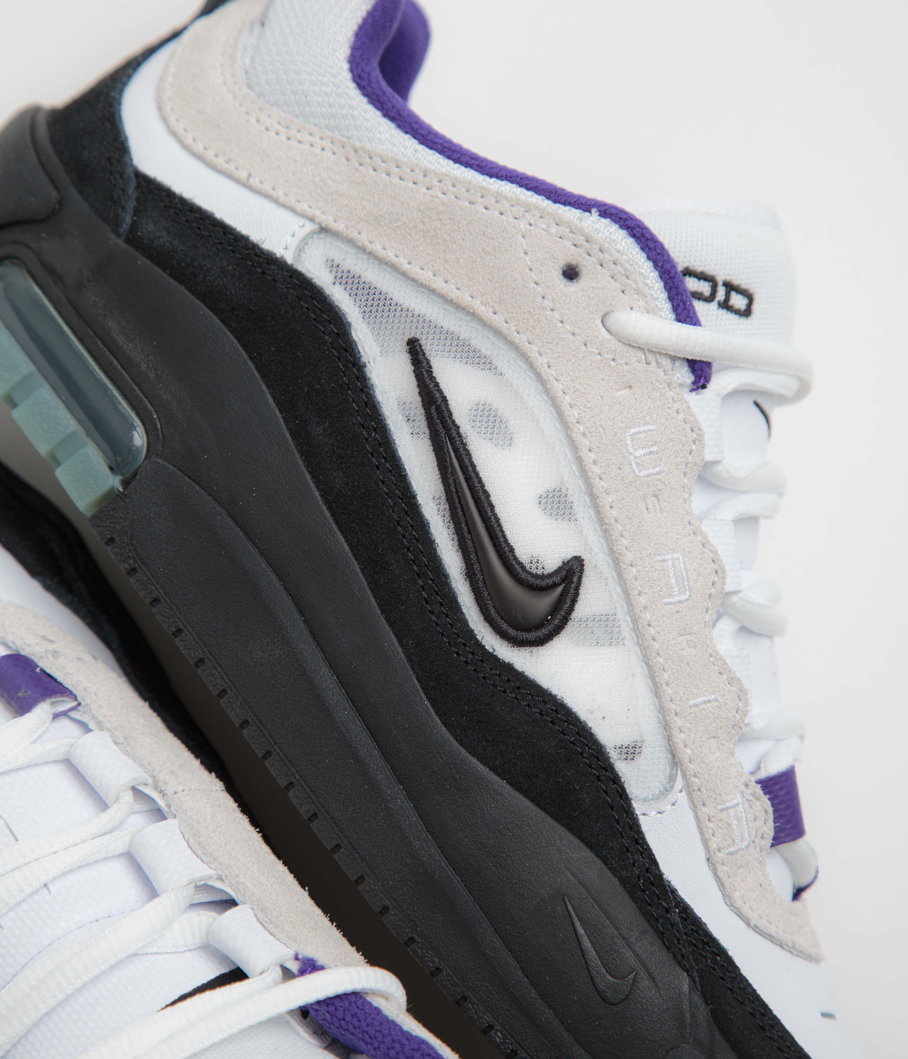 Nike SB Air Max Ishod Shoes - White / Black - Court Purple - Black - Image 3