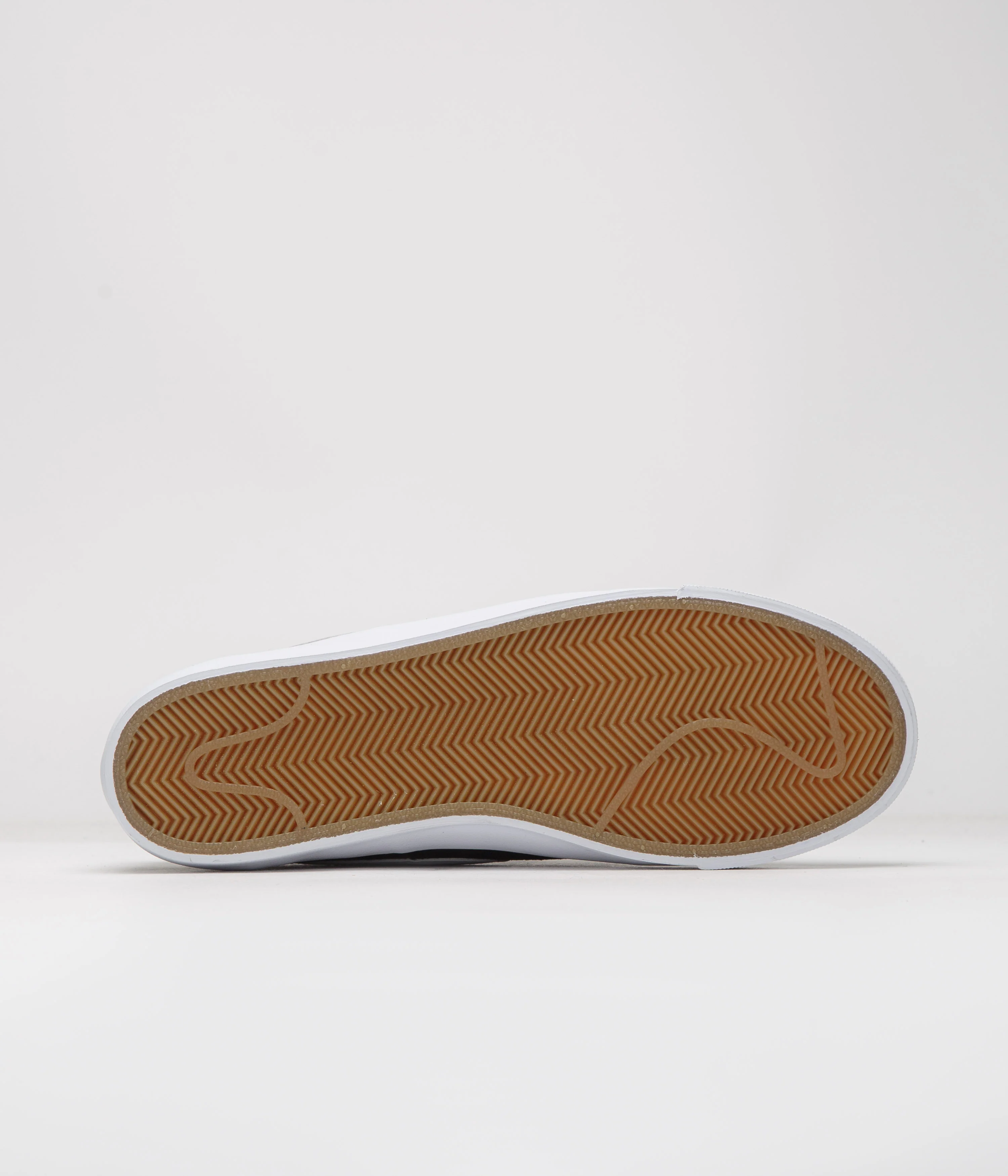 Nike SB Blazer Low Pro GT Shoes - Black / White - Black - Gum Light Brown - Image 6