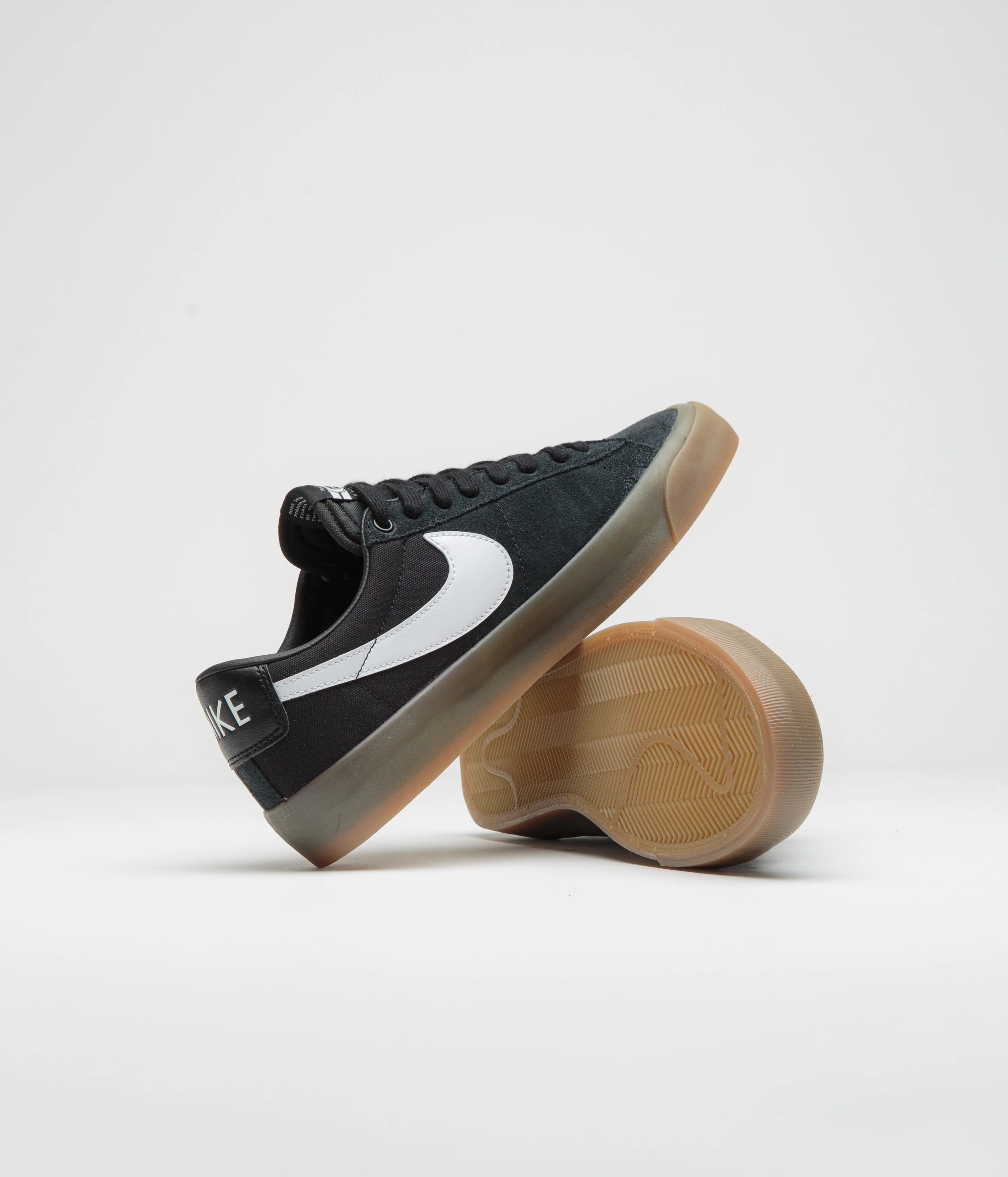 Nike SB Blazer Low Pro GT Shoes - Black / White - Black - White - Image 5