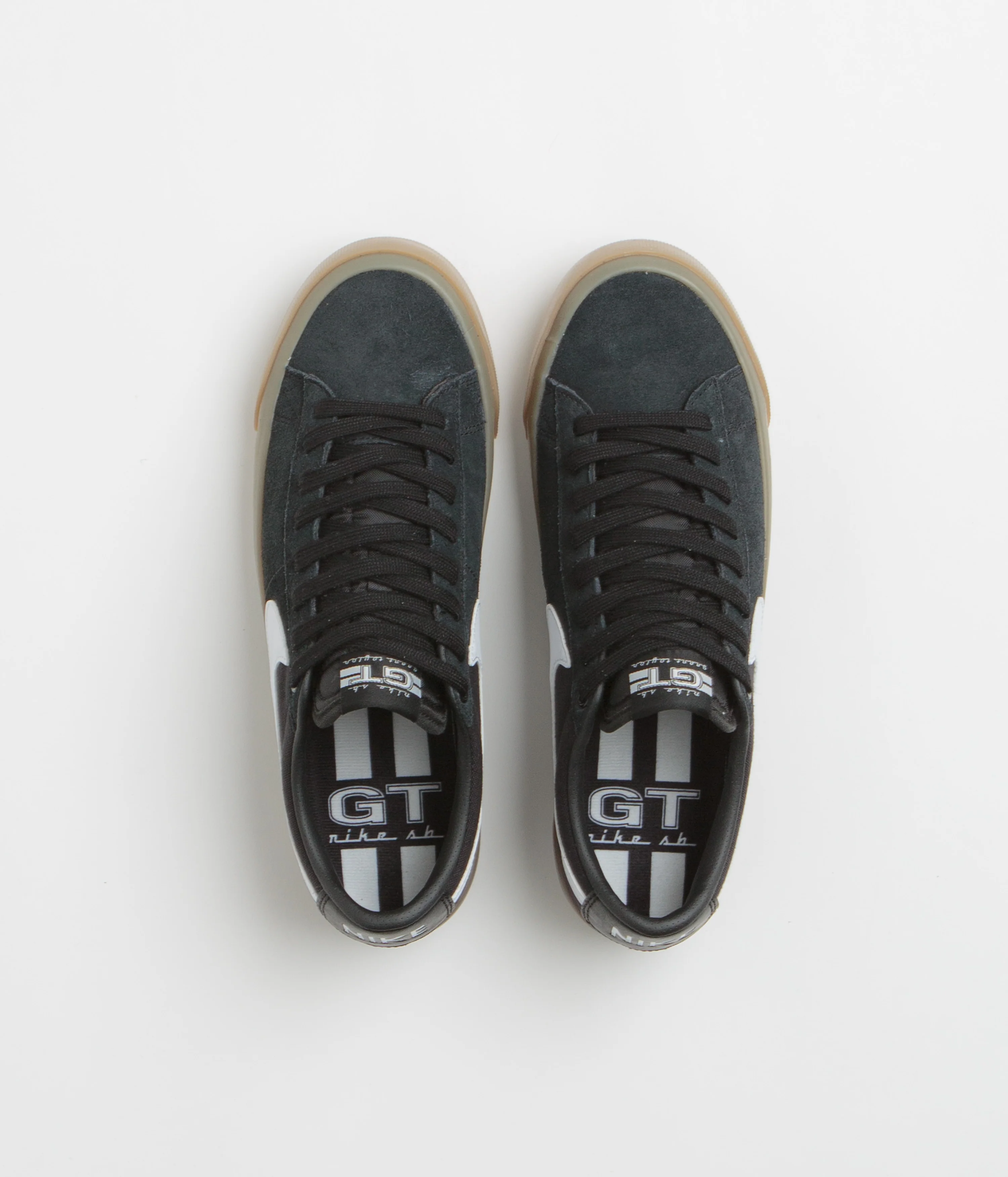 Nike SB Blazer Low Pro GT Shoes - Black / White - Black - White - Image 7