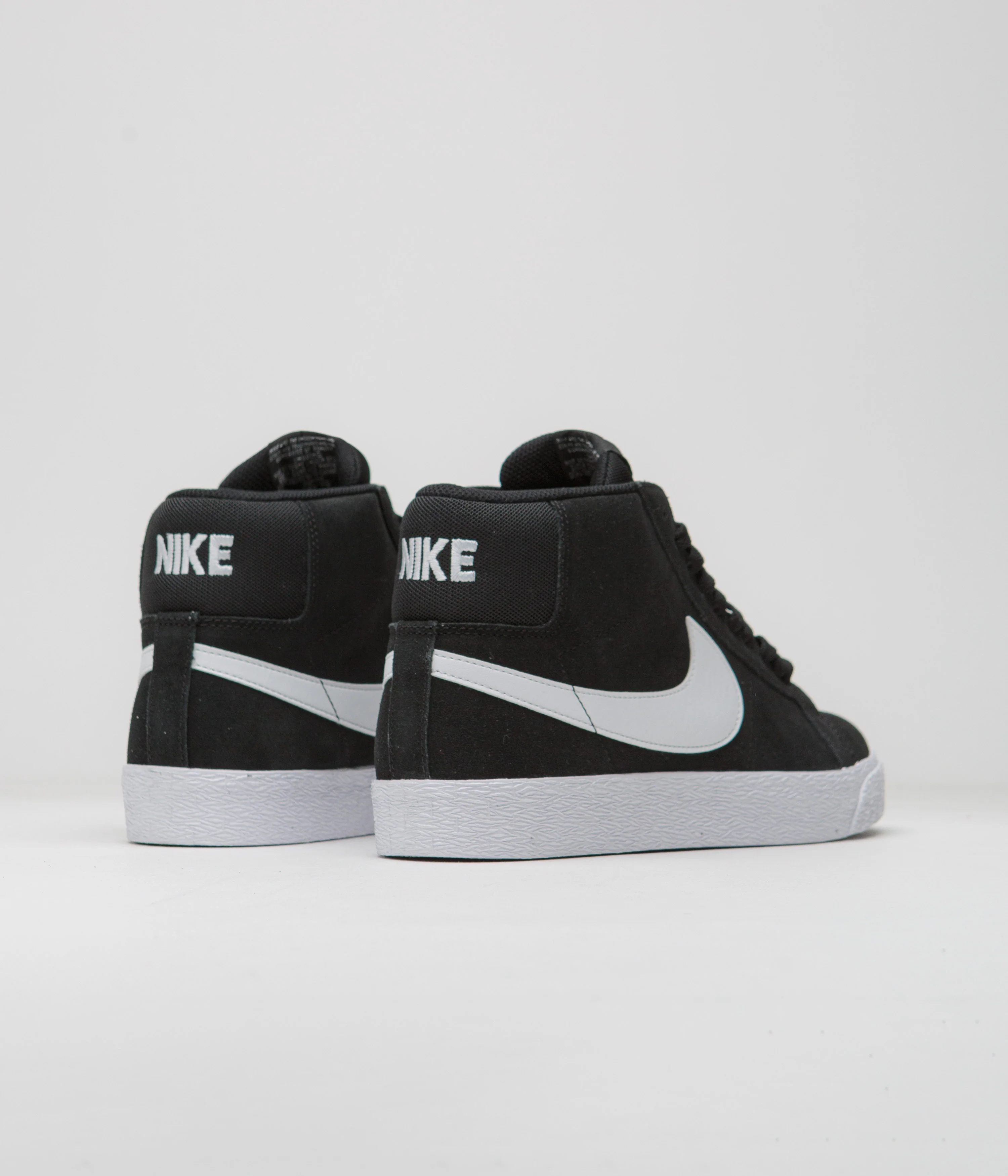 Nike SB Blazer Mid Shoes - Black / White - White - White - Image 4