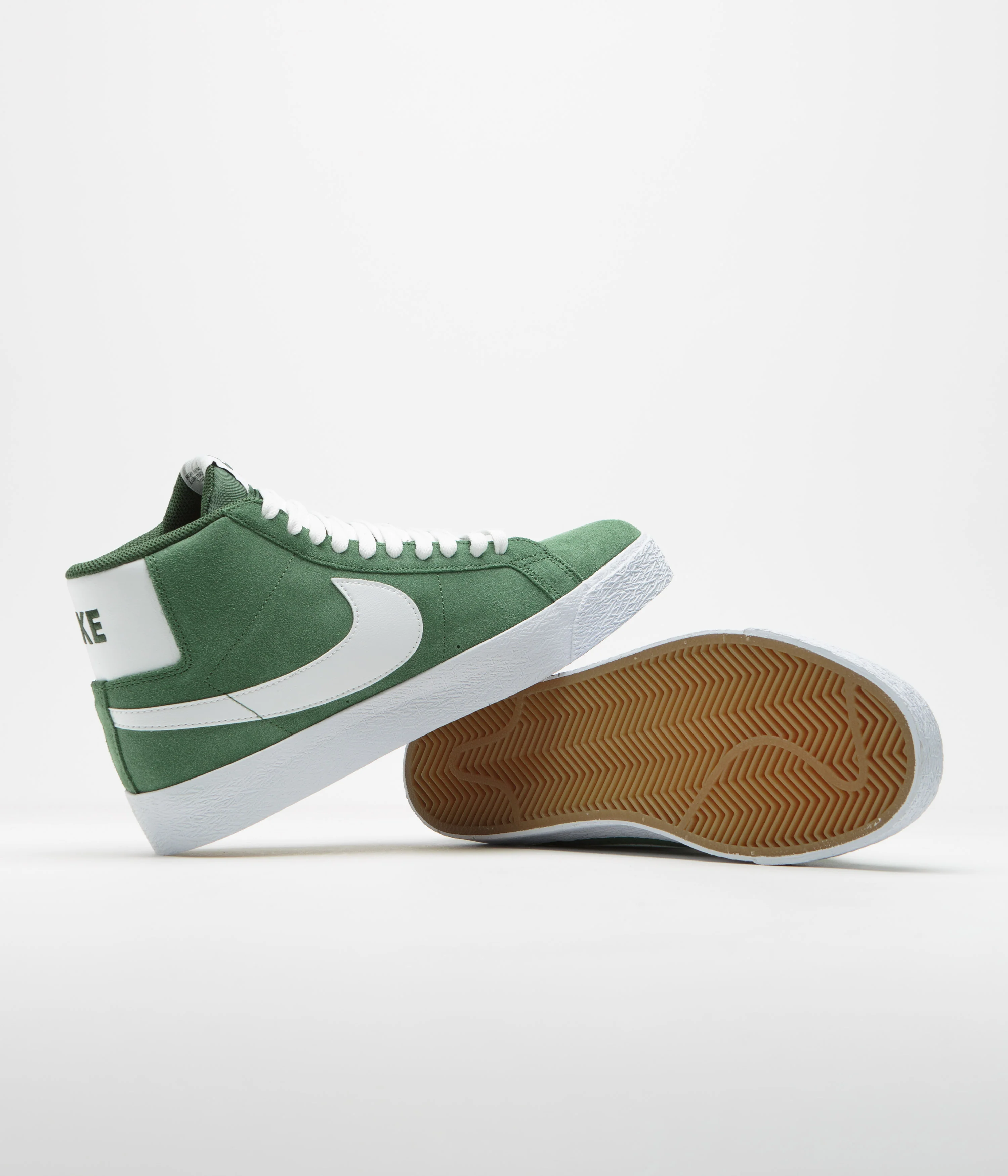 Nike SB Blazer Mid Shoes - Fir / White - Fir - White - Image 5