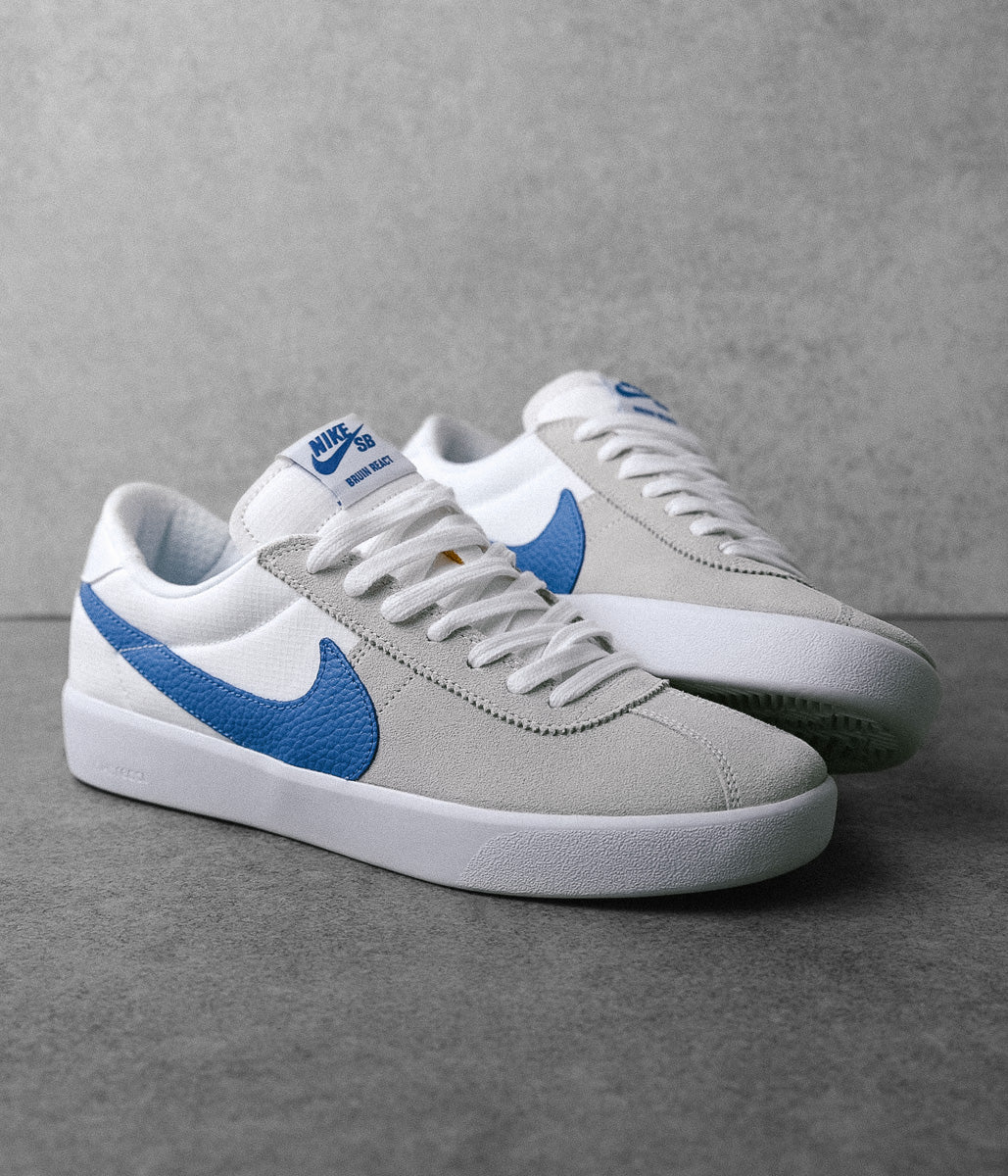 Nike SB Bruin React Shoes - Summit White / Signal Blue - Summit White - Image 2