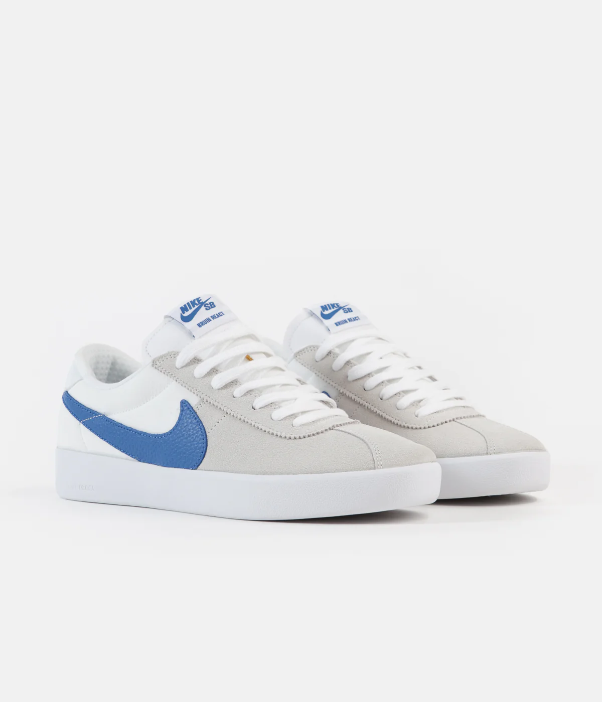Nike SB Bruin React Shoes - Summit White / Signal Blue - Summit White - Image 3