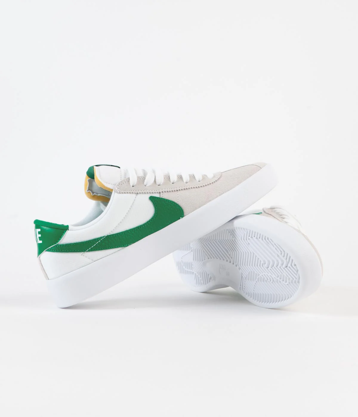 Nike SB Bruin React Shoes - White / Lucky Green - White - Lucky Green - Image 5