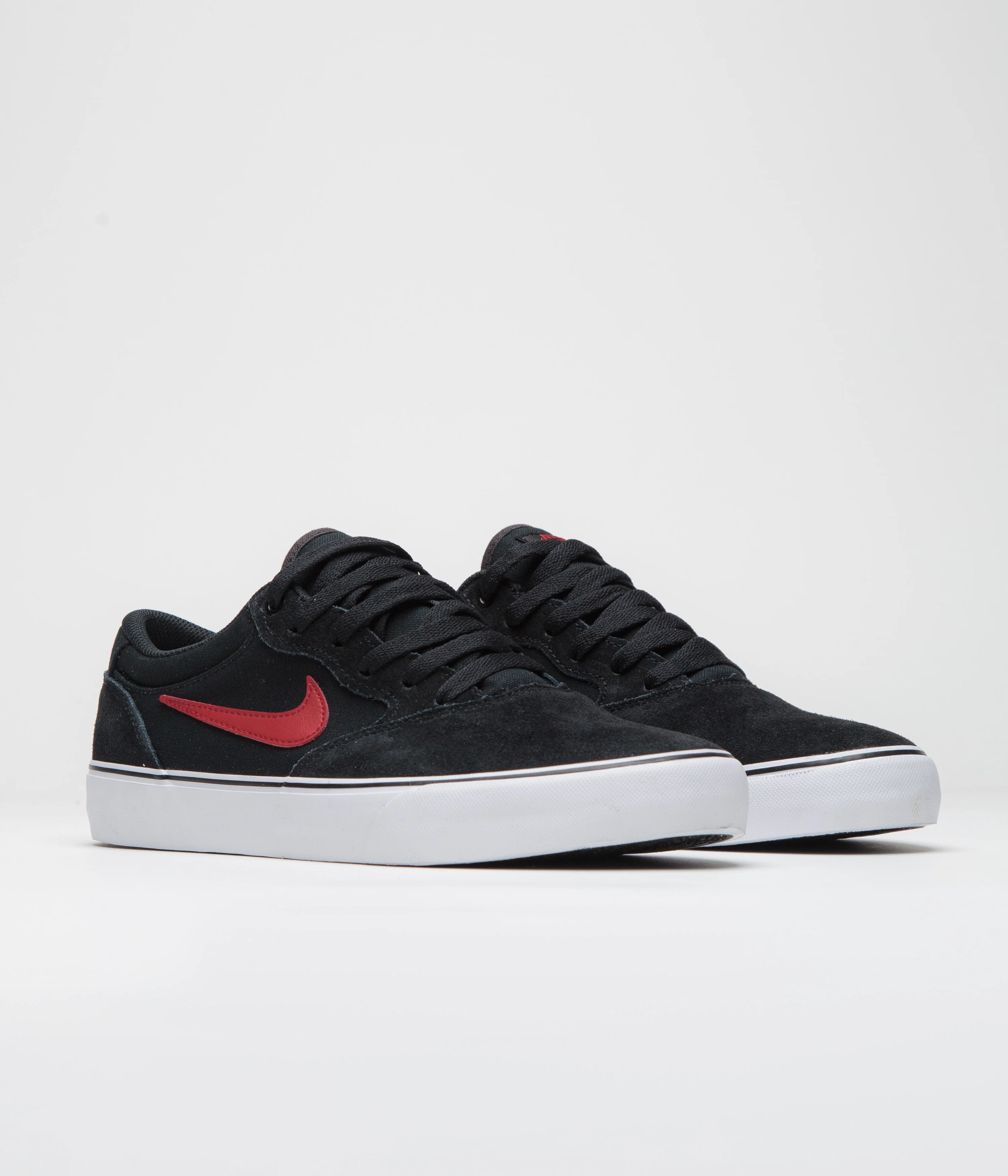 Nike SB Chron 2 Shoes - Black / University Red - Black - White - Image 2