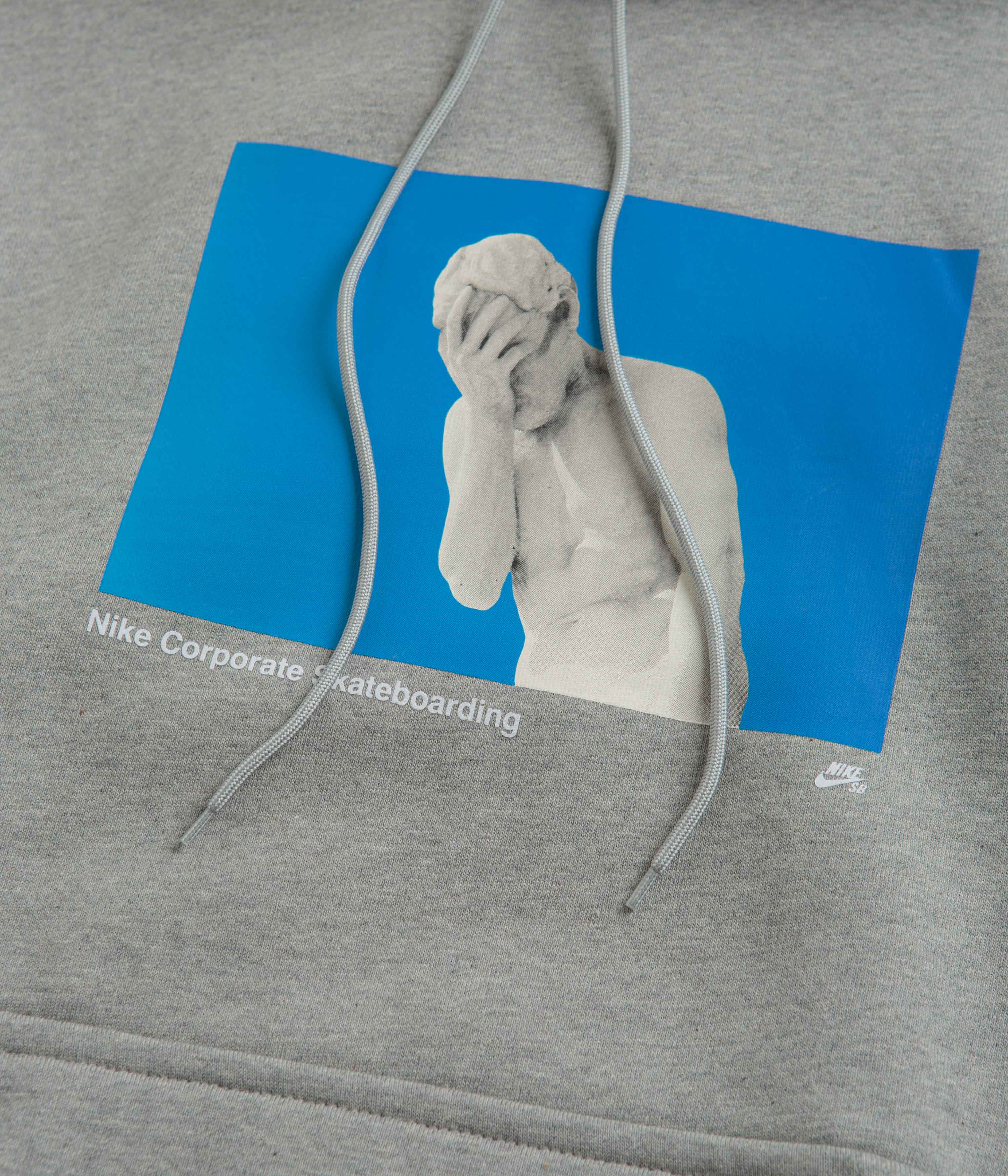 Nike SB Corposk8 Hoodie - Dark Grey Heather - Image 3
