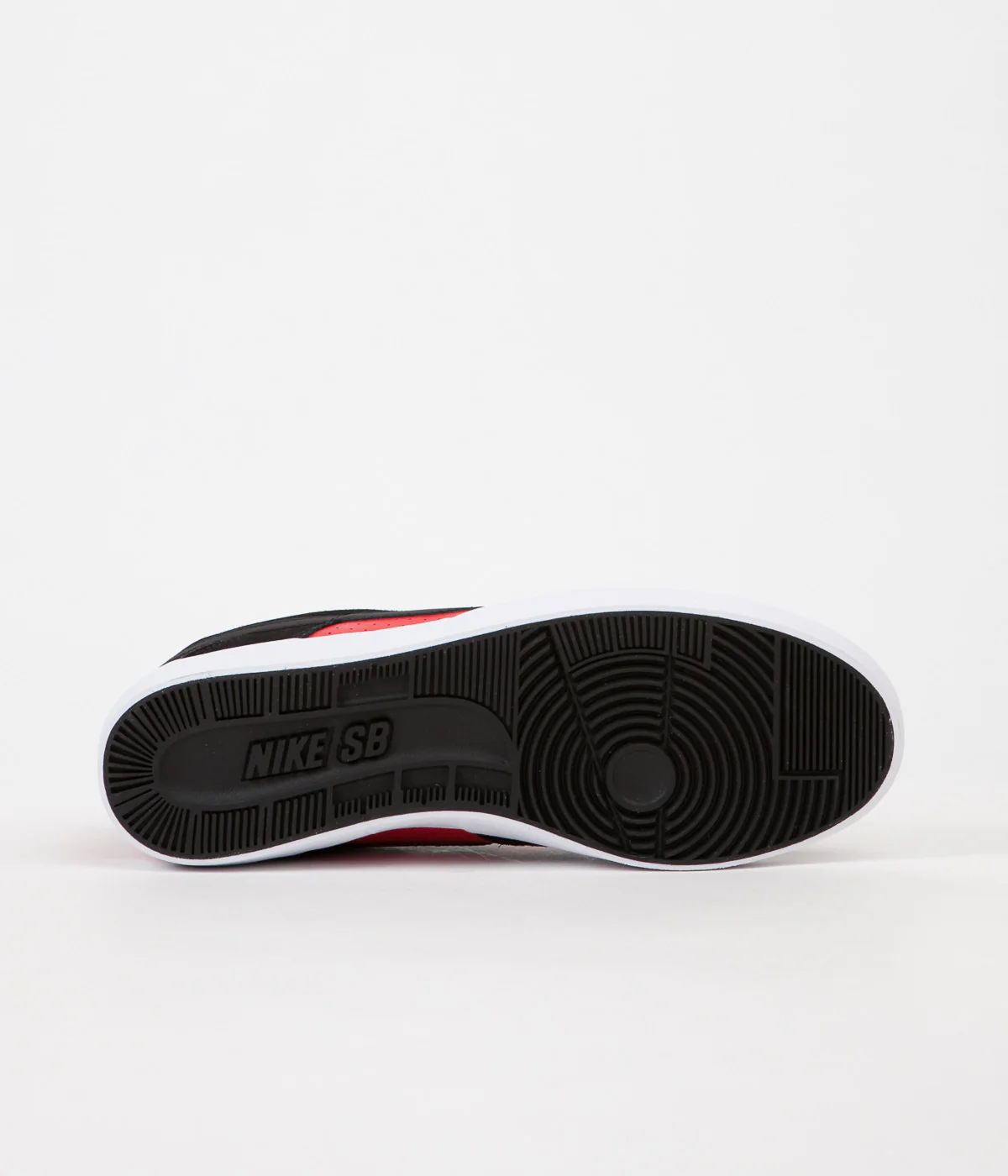 Nike SB Delta Force Vulc Shoes - Black / Black - University Red - White - Image 6