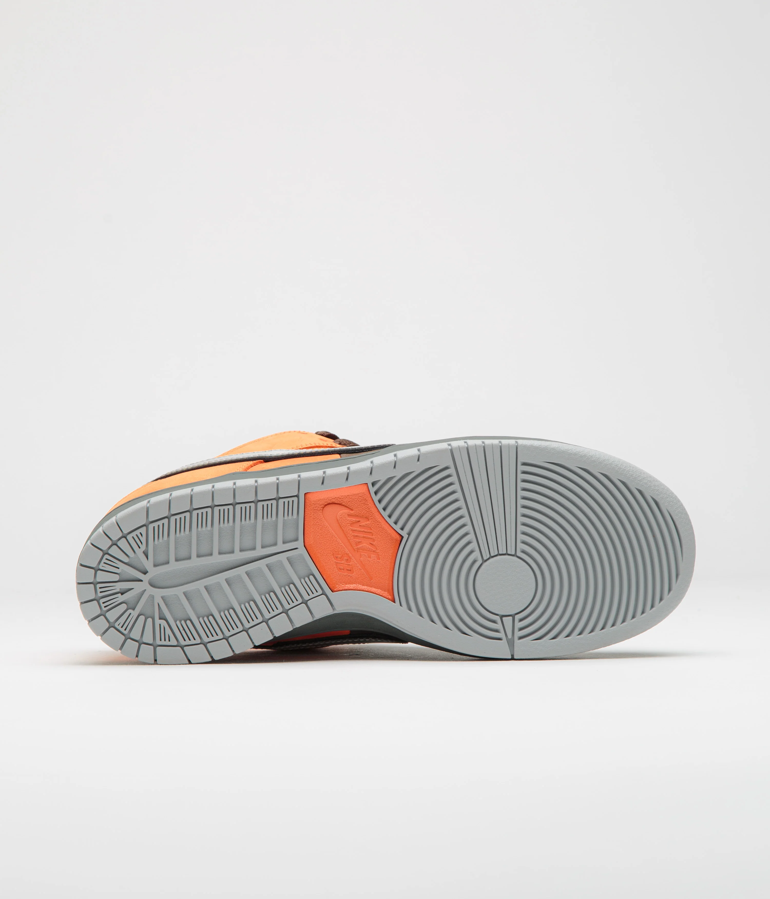 Nike SB Dunk Low Pro 'Muni Fast' Shoes - Safety Orange / Wolf Grey - Baroque Brown - Image 6