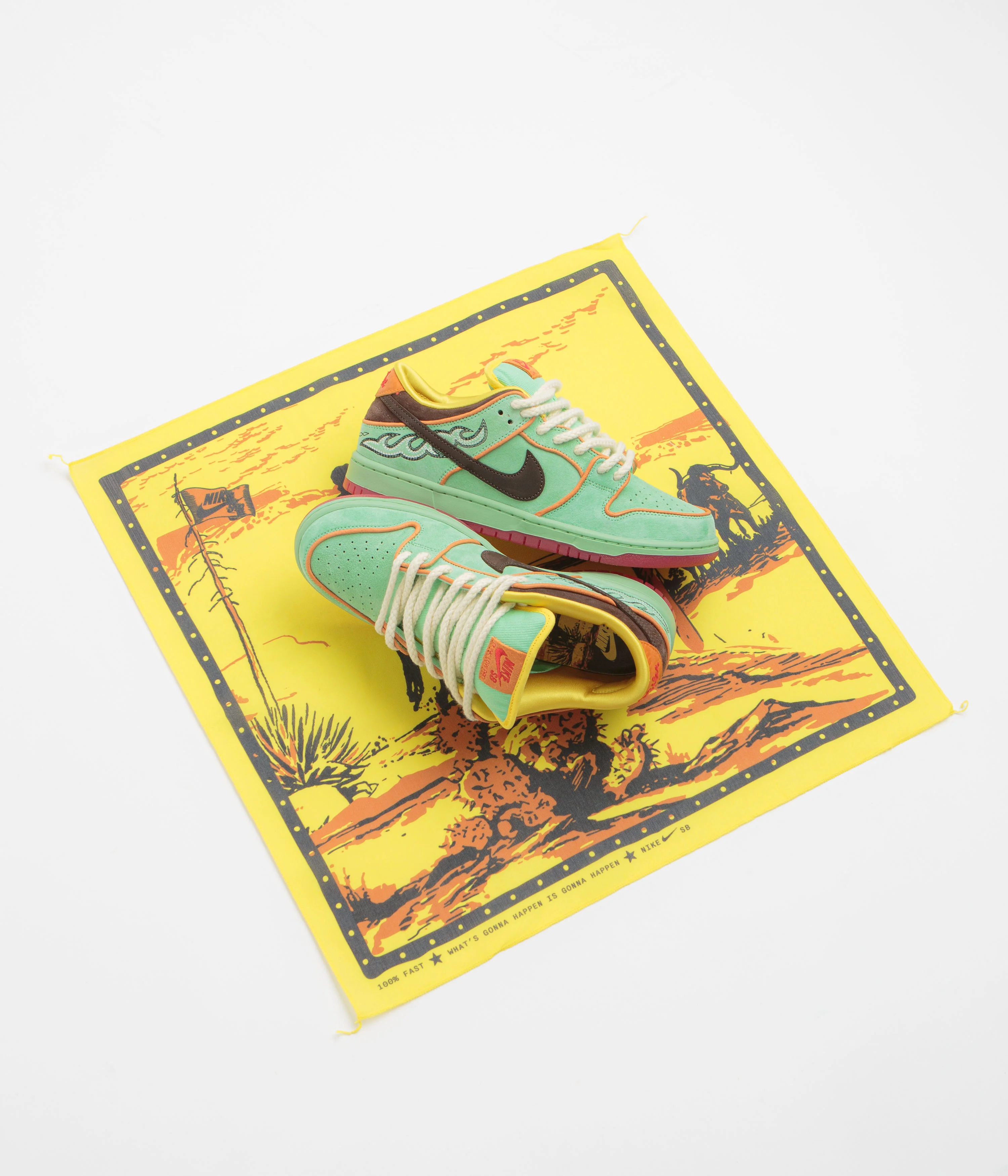 Nike SB Dunk Low Pro 'Rodeo' Shoes - Tourmaline / Baroque Brown - Monarch - Image 8