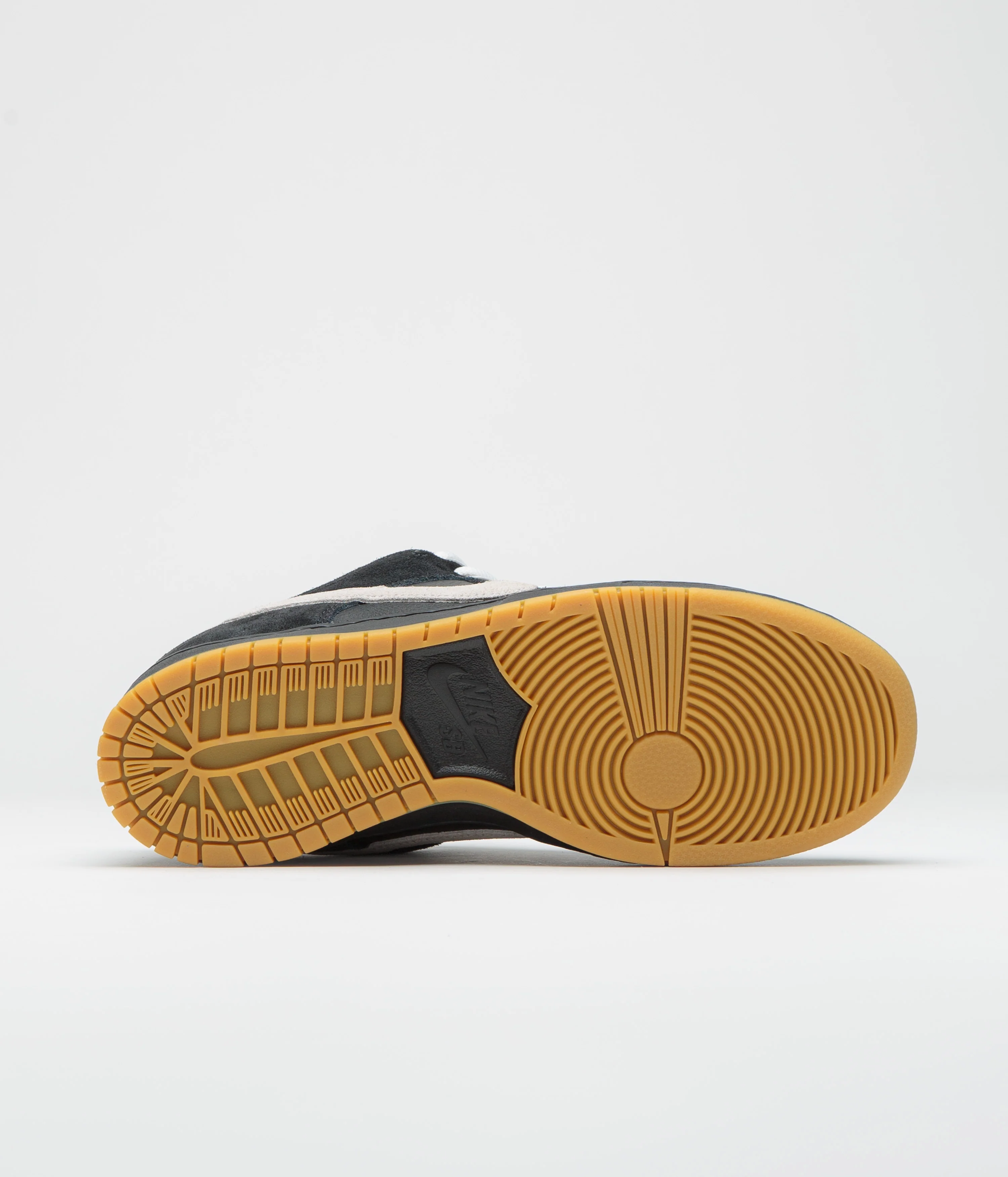 Nike SB Dunk Low Pro Shoes - Black / White - Black - Gum Light Brown - Black - Image 7