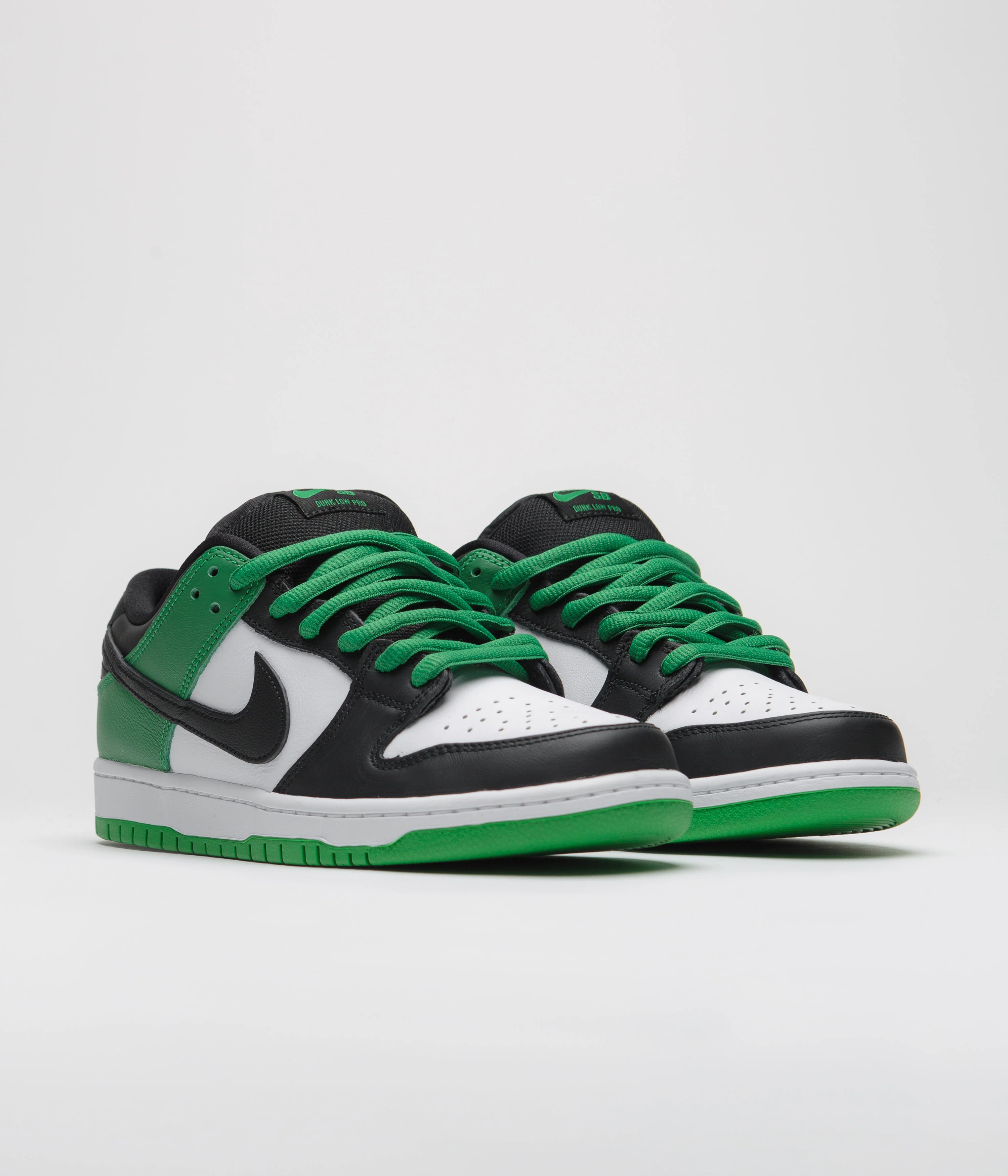 Nike SB Dunk Low Pro Shoes - Classic Green / Black - White - Classic Green - Black - Image 3