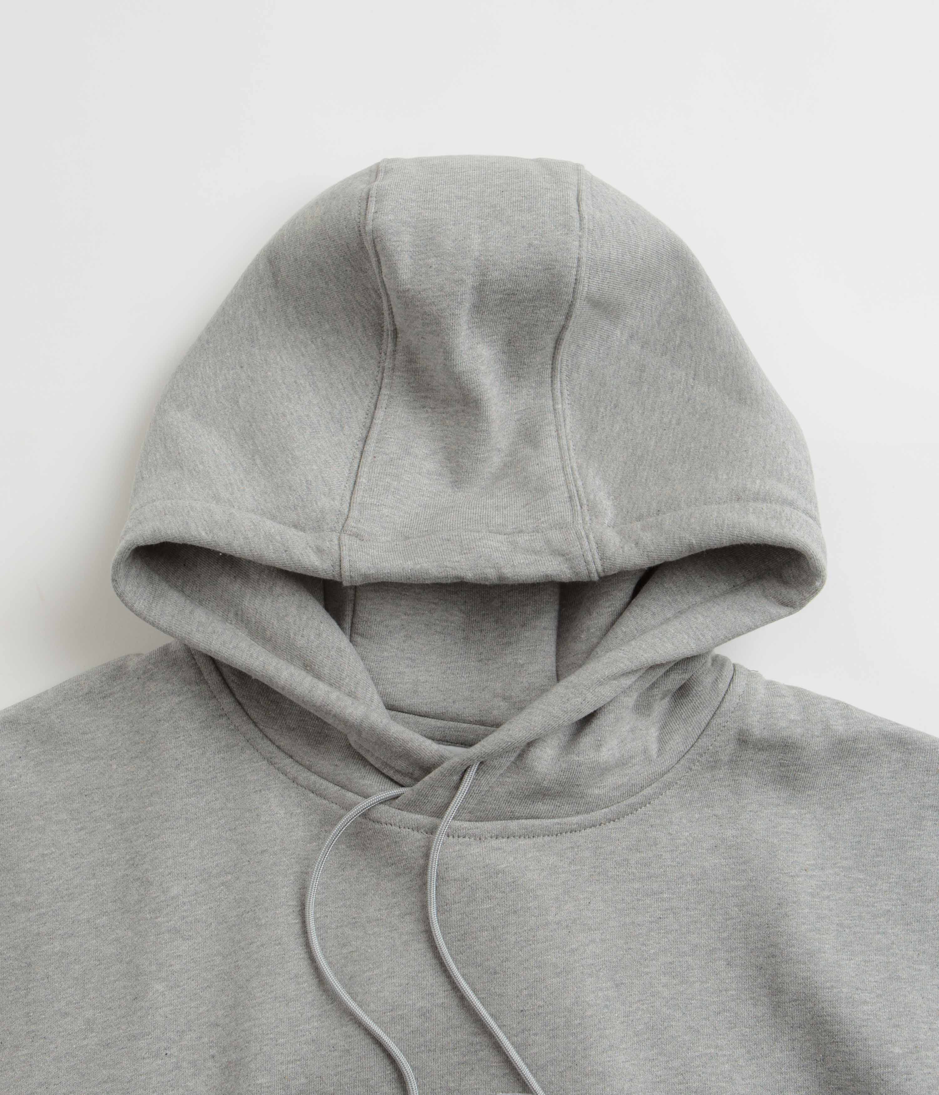 Nike SB Essential Logo Hoodie - Dark Grey Heather / White - Image 2