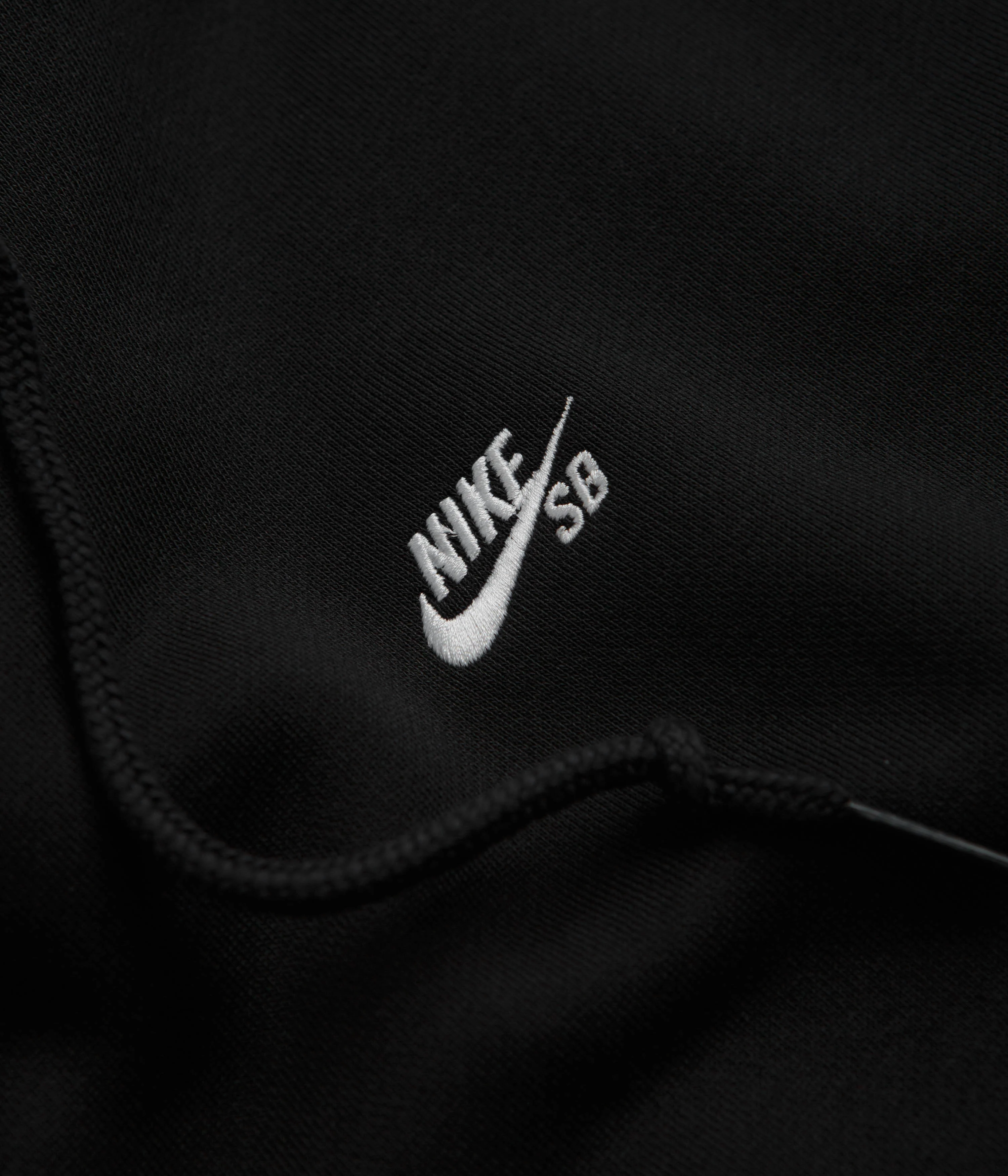 Nike SB Essential Small Logo Hoodie - Black / White - Image 3