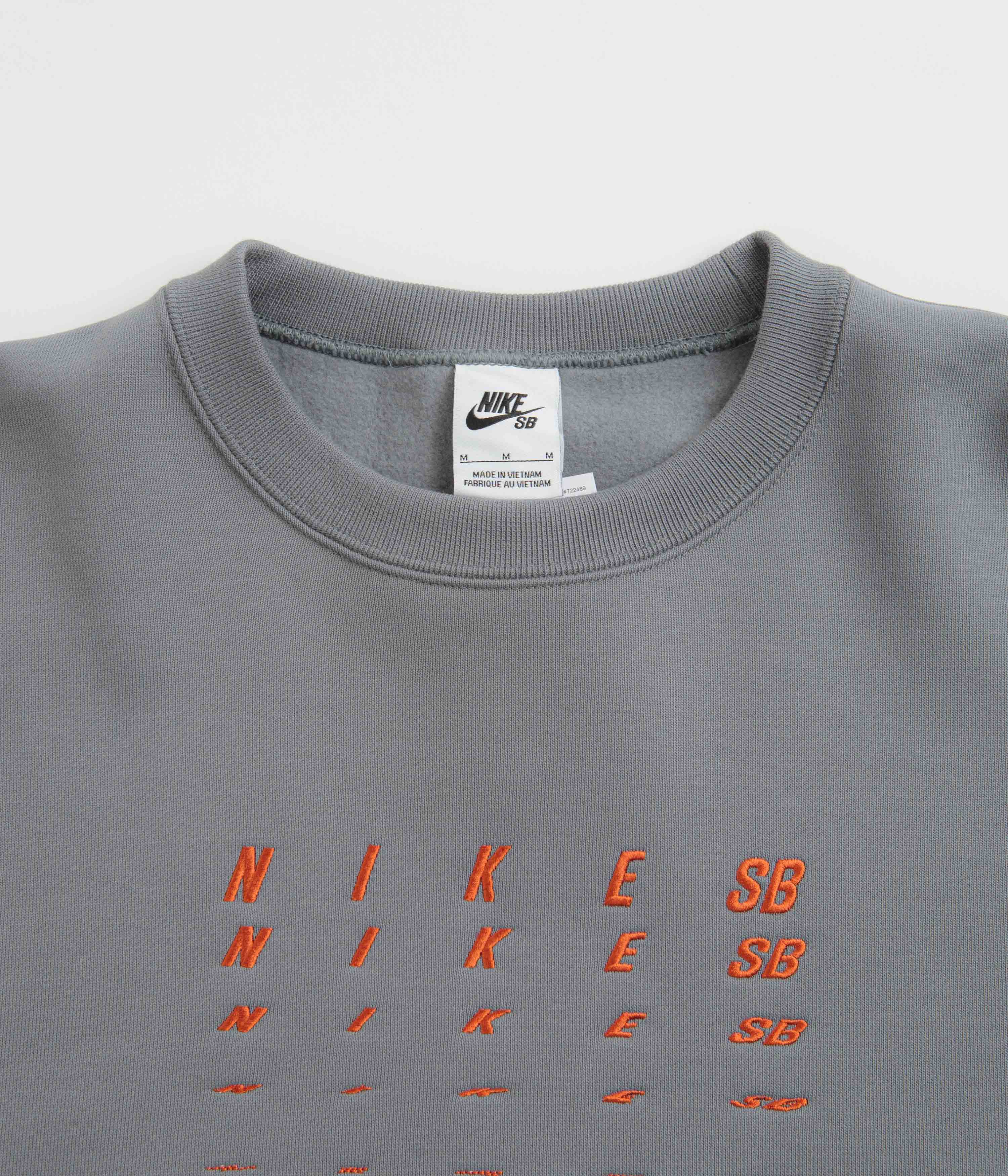Nike SB Fade Crewneck Sweatshirt - Smoke Grey - Image 2